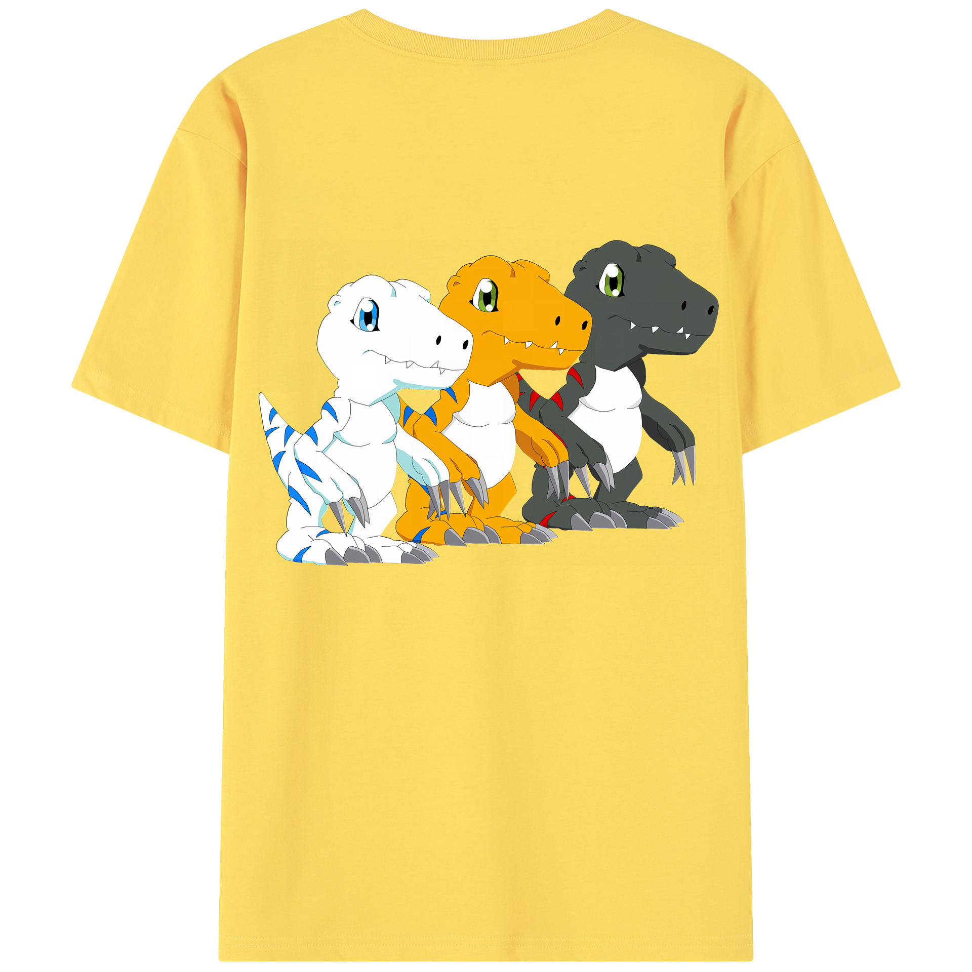 （画像用） Digimon デジタルモンスター/デジモン 綿100％半袖Tシャツ（背面プリント）