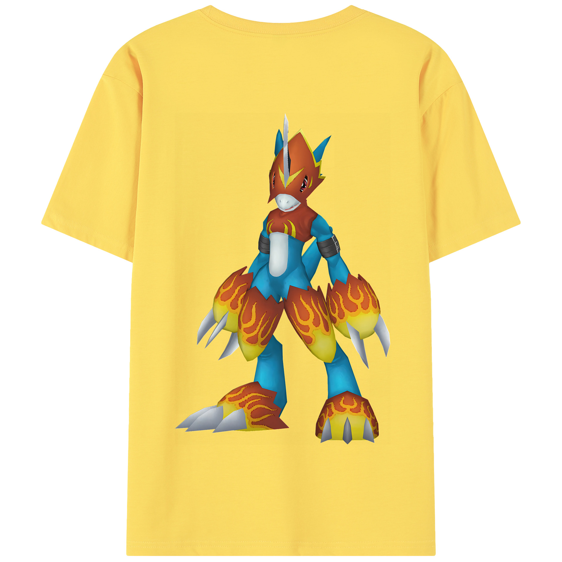 （画像用） Digimon デジタルモンスター/デジモン 綿100％半袖Tシャツ（背面プリント）