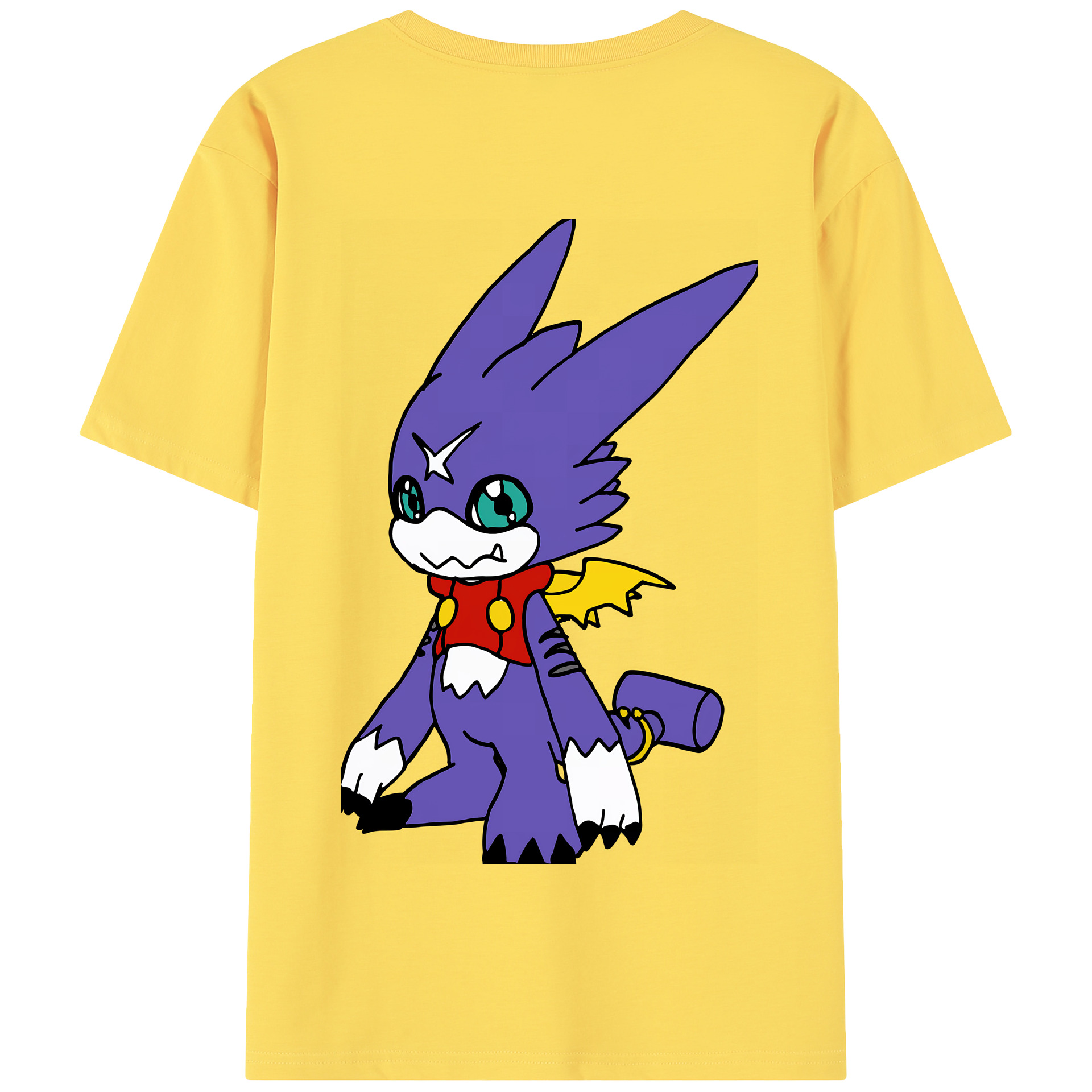（画像用） Digimon デジタルモンスター/デジモン 綿100％半袖Tシャツ（背面プリント）