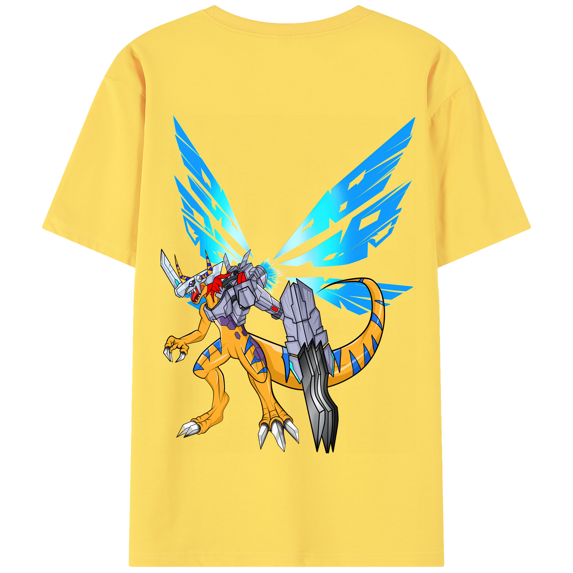 （画像用） Digimon デジタルモンスター/デジモン 綿100％半袖Tシャツ（背面プリント）