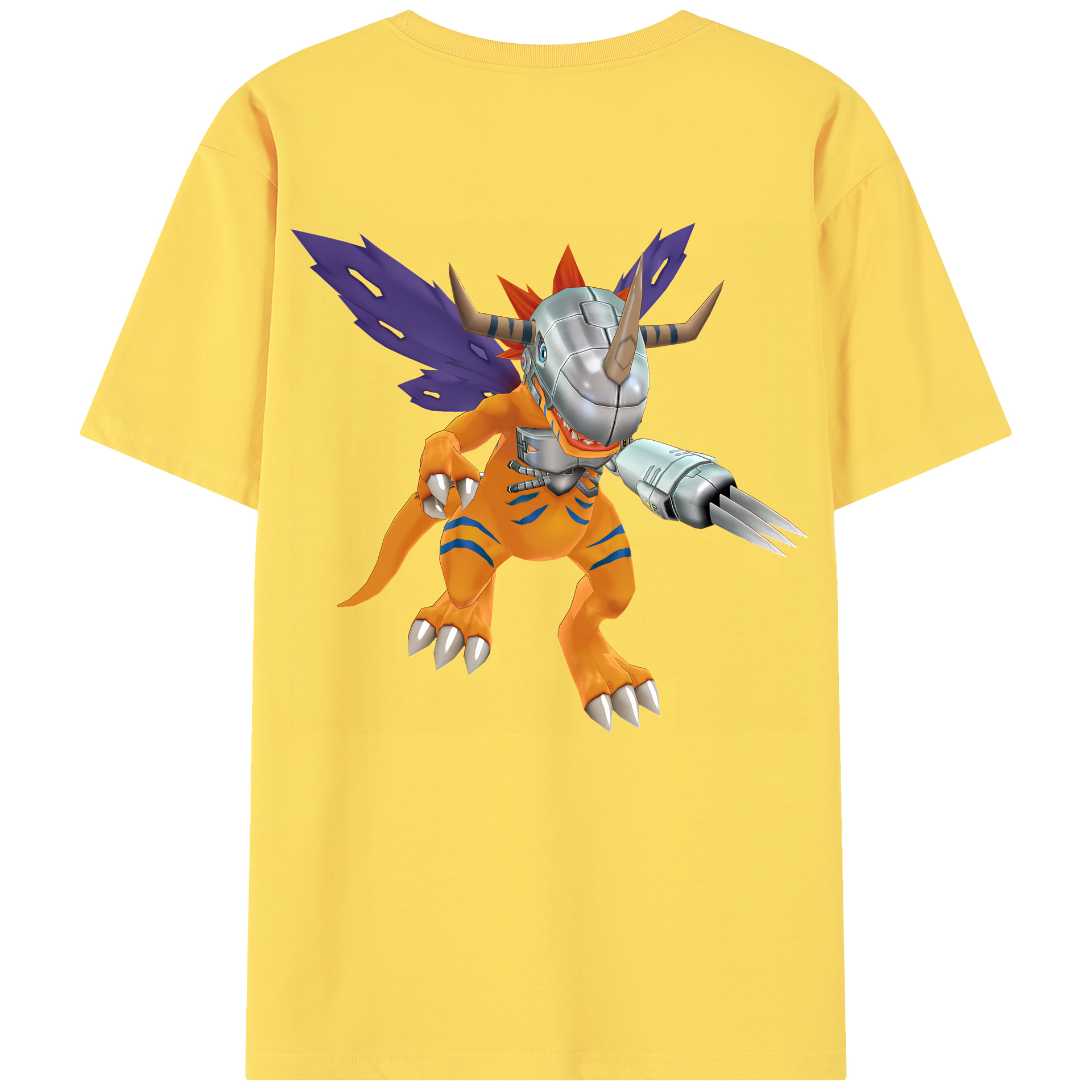 （画像用） Digimon デジタルモンスター/デジモン 綿100％半袖Tシャツ（背面プリント）