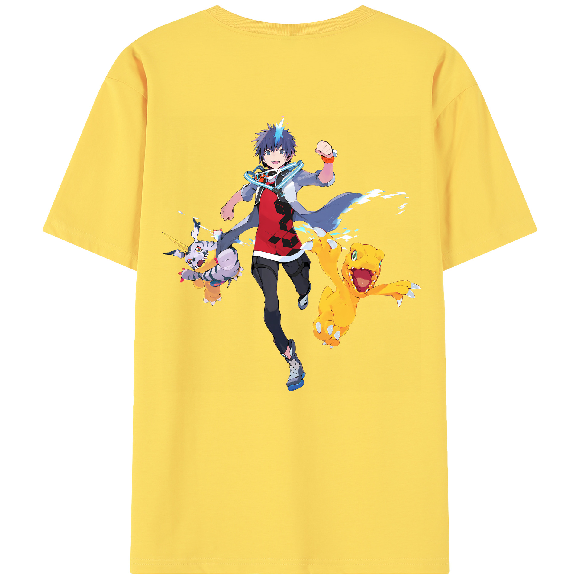 （画像用） Digimon デジタルモンスター/デジモン 綿100％半袖Tシャツ（背面プリント）