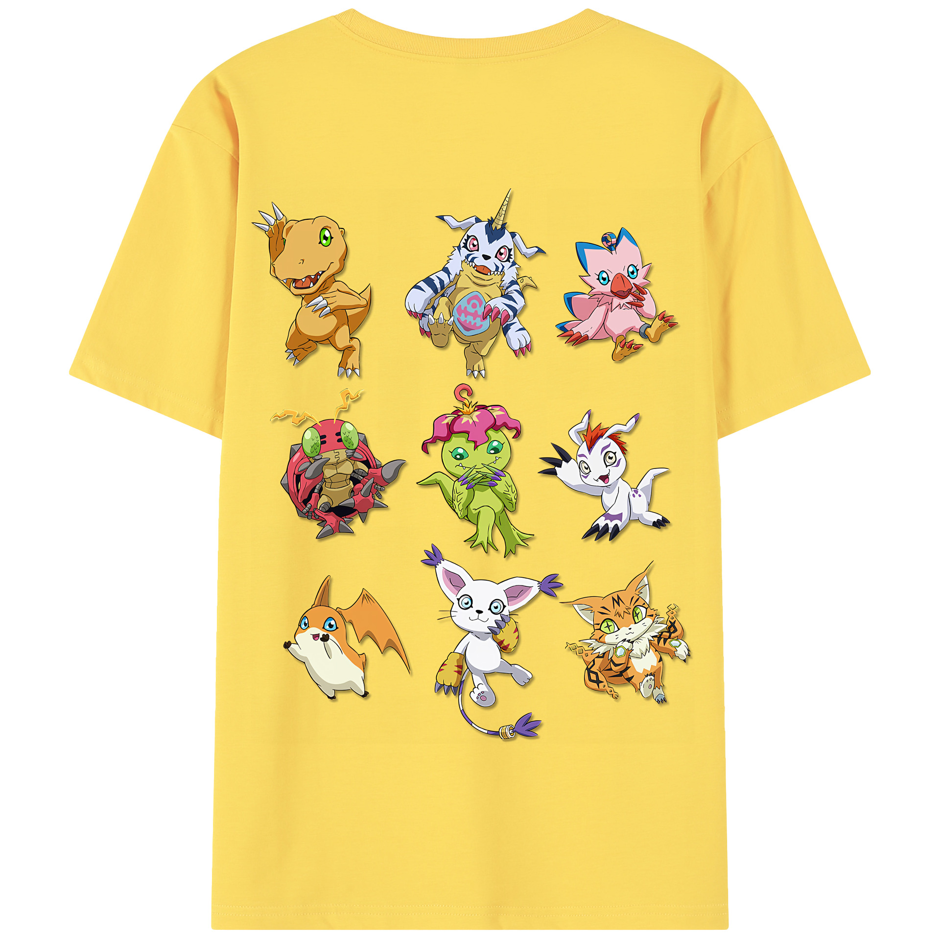 （画像用） Digimon デジタルモンスター/デジモン 綿100％半袖Tシャツ（背面プリント）