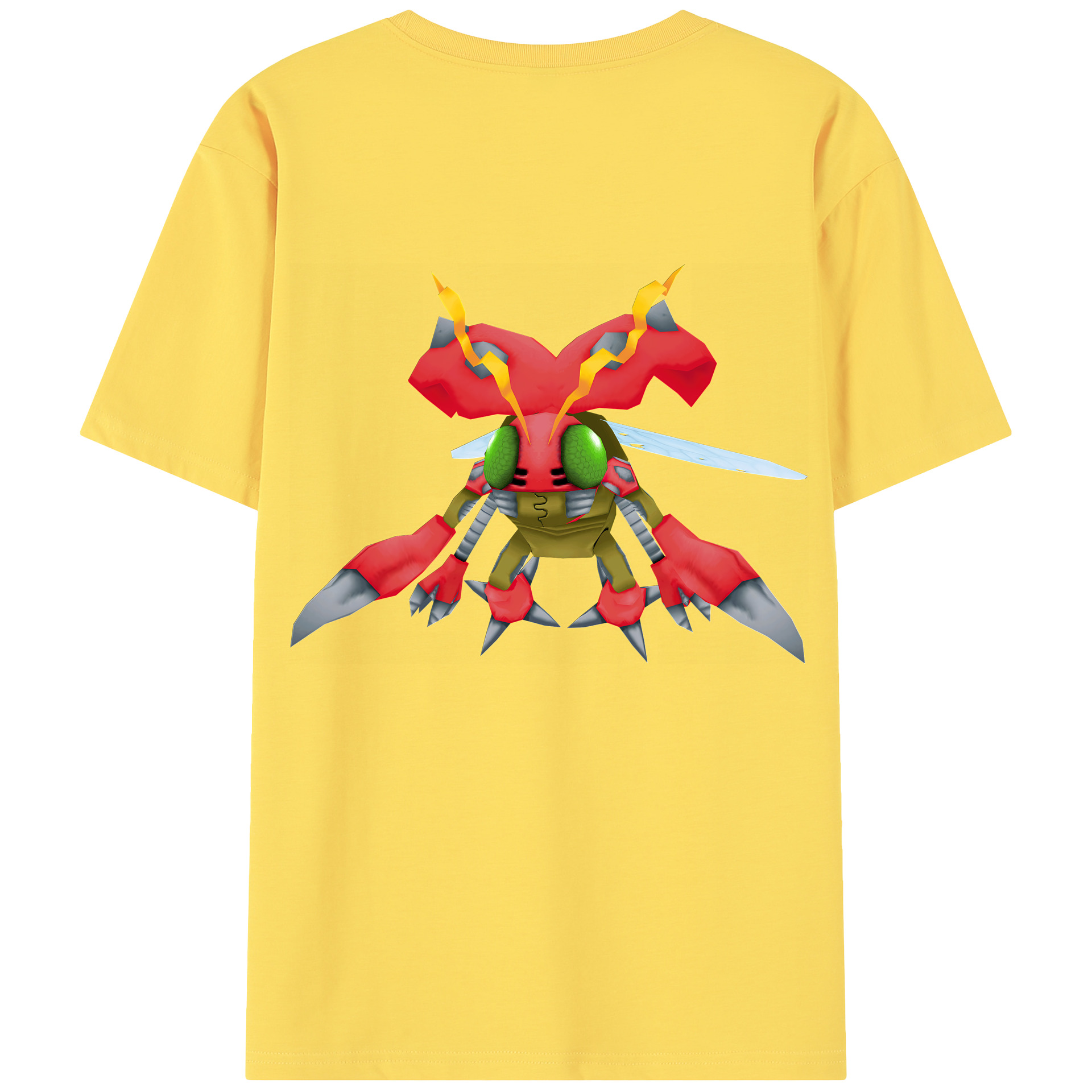 （画像用） Digimon デジタルモンスター/デジモン 綿100％半袖Tシャツ（背面プリント）