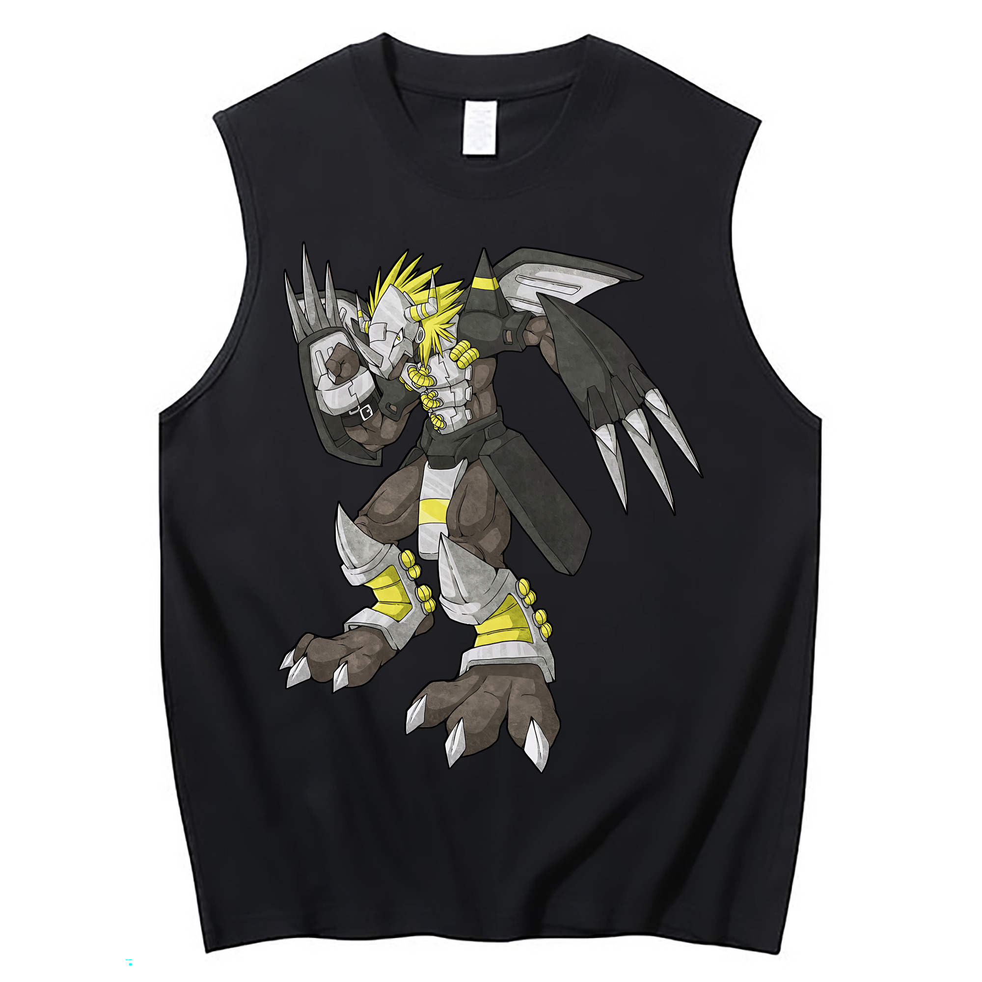 （画像用） Digimon デジタルモンスター/デジモン コットン100％タンクトップ（フロントプリント）