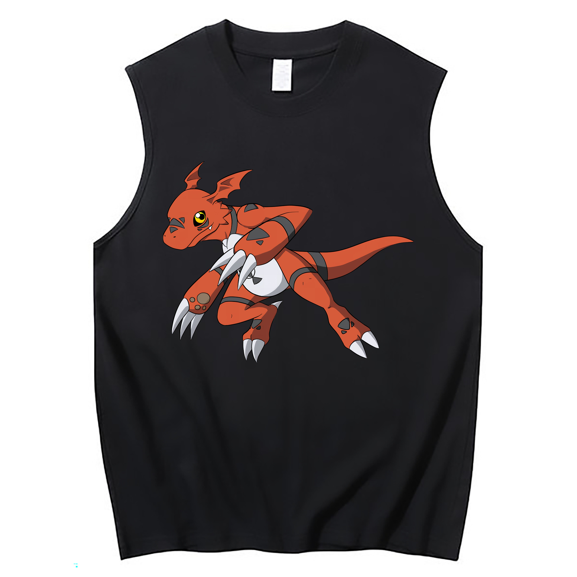 （画像用） Digimon デジタルモンスター/デジモン コットン100％タンクトップ（フロントプリント）