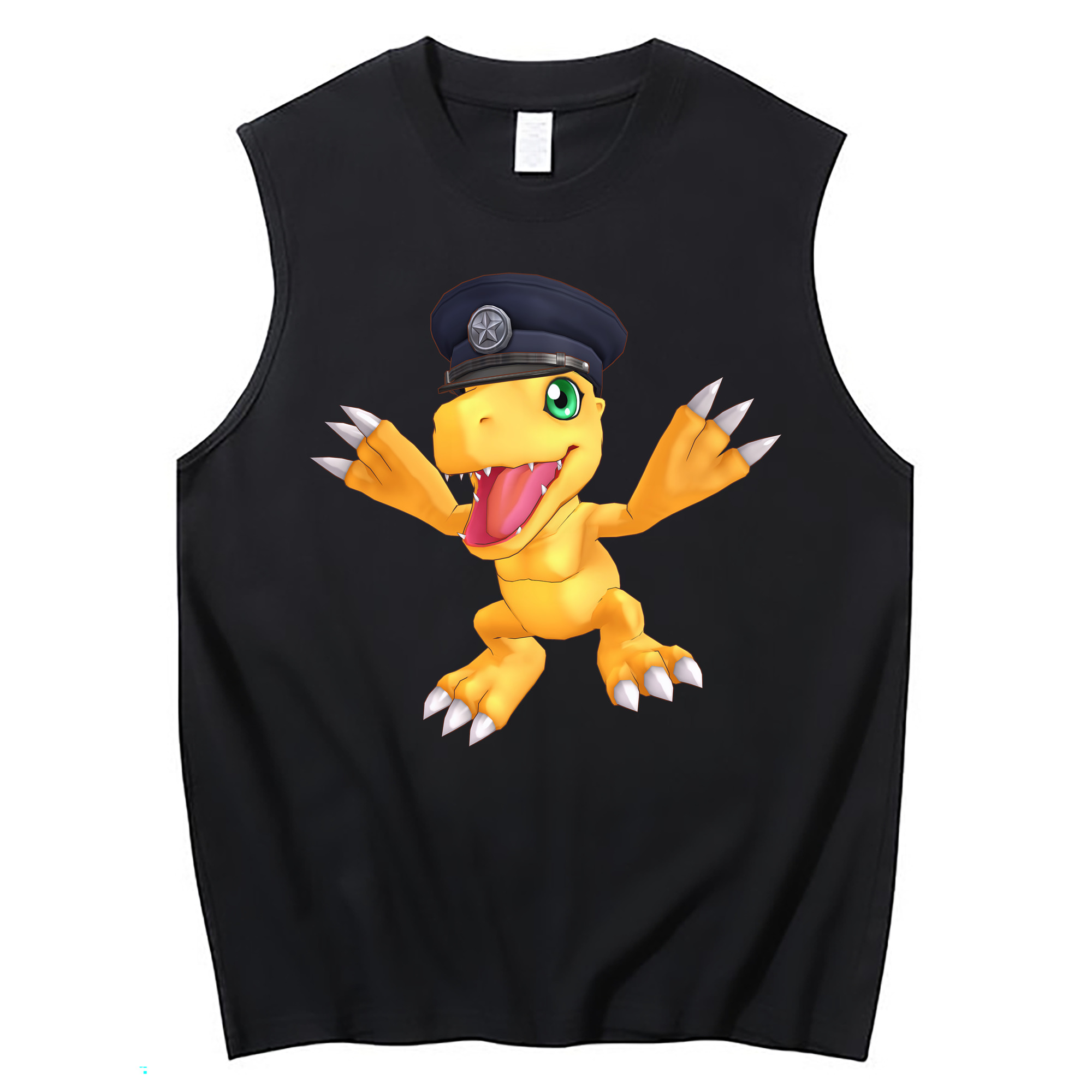 （画像用） Digimon デジタルモンスター/デジモン コットン100％タンクトップ（フロントプリント）