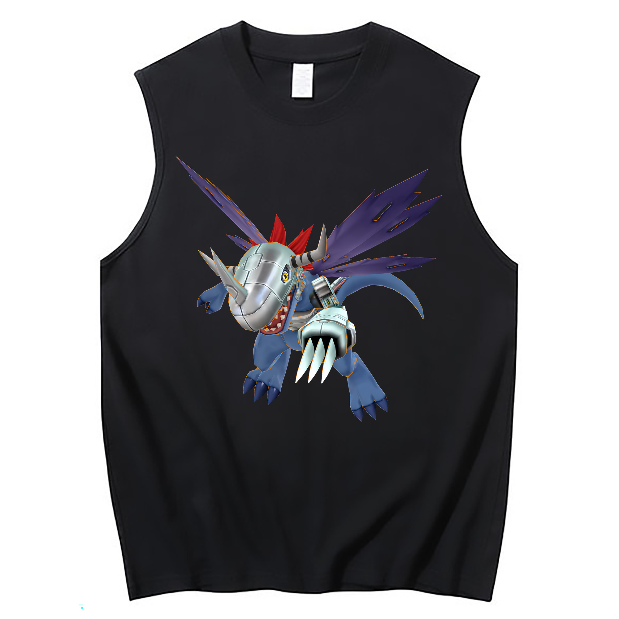 （画像用） Digimon デジタルモンスター/デジモン コットン100％タンクトップ（フロントプリント）