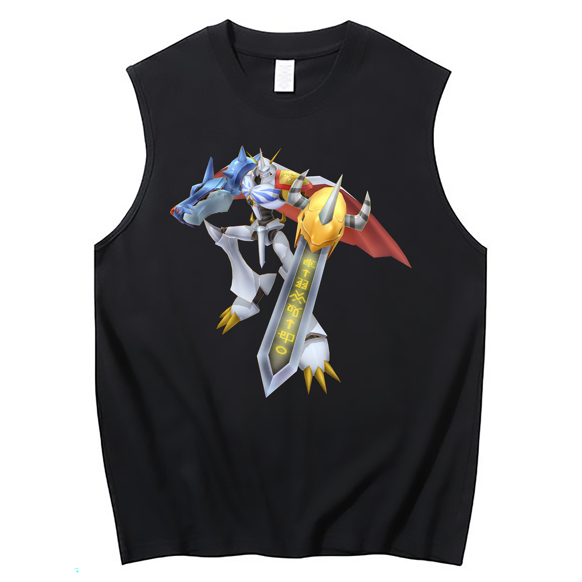 （画像用） Digimon デジタルモンスター/デジモン コットン100％タンクトップ（フロントプリント）
