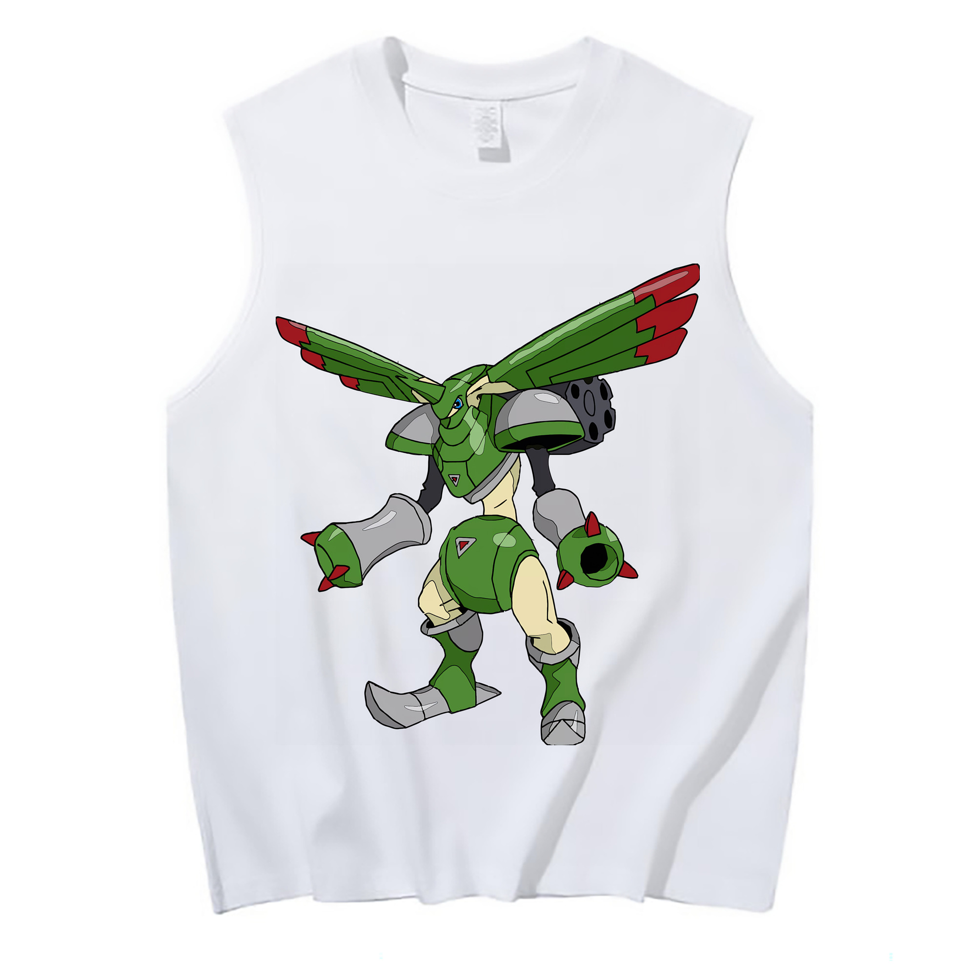 （画像用） Digimon デジタルモンスター/デジモン コットン100％タンクトップ（フロントプリント）