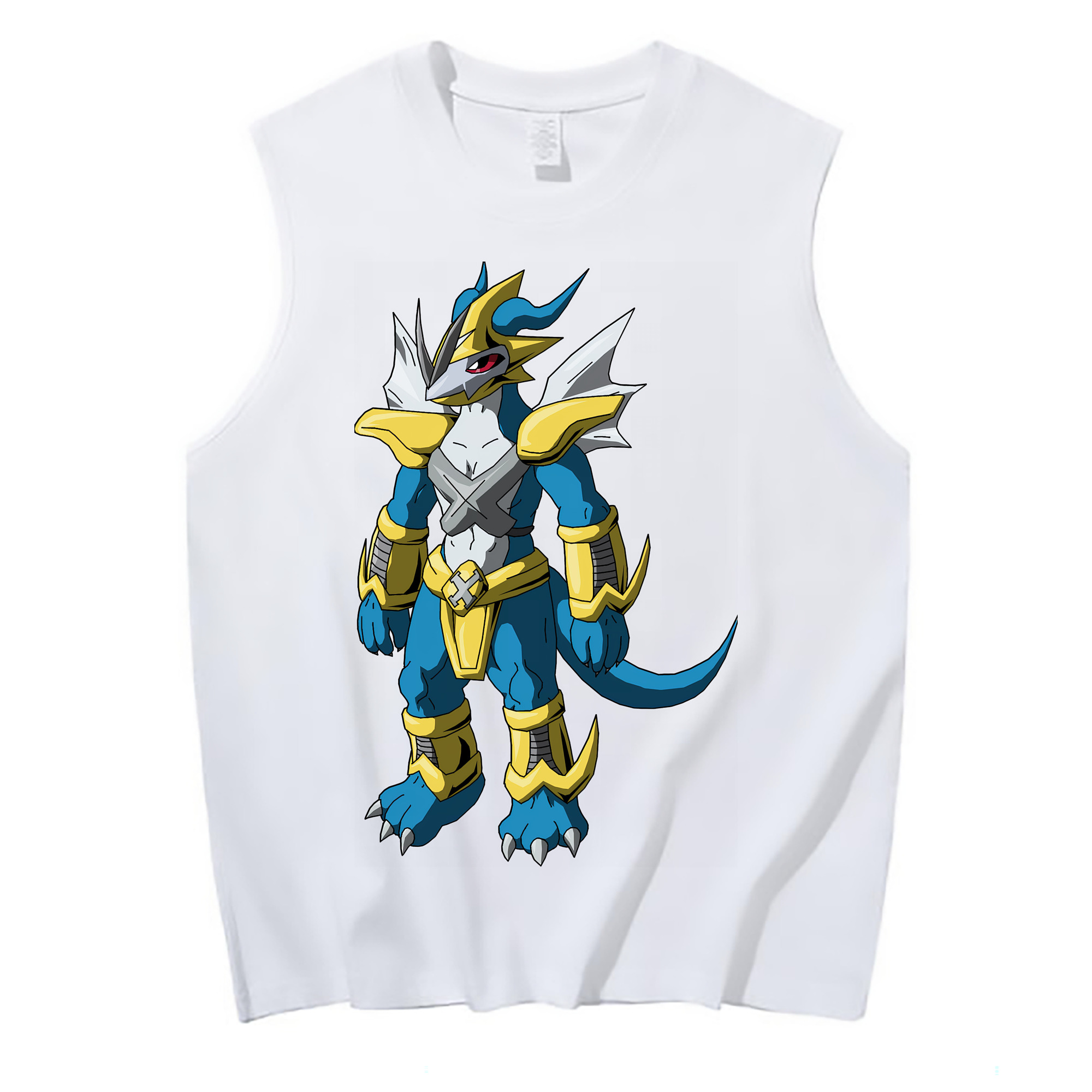 （画像用） Digimon デジタルモンスター/デジモン コットン100％タンクトップ（フロントプリント）