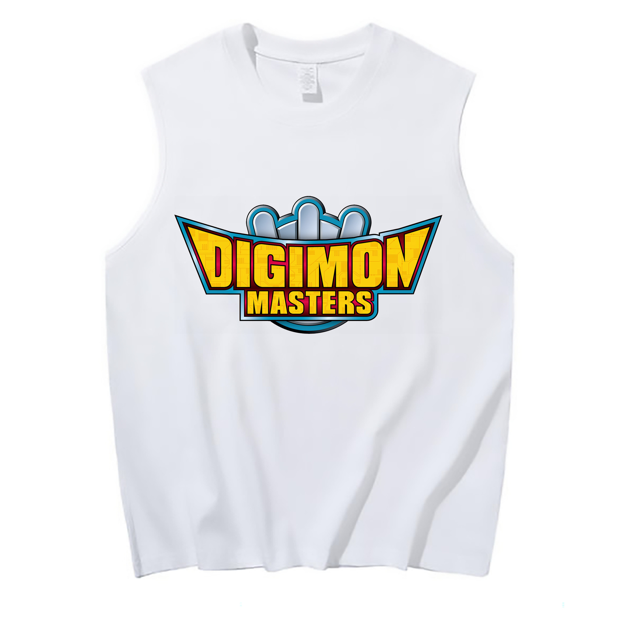 （画像用） Digimon デジタルモンスター/デジモン コットン100％タンクトップ（フロントプリント）
