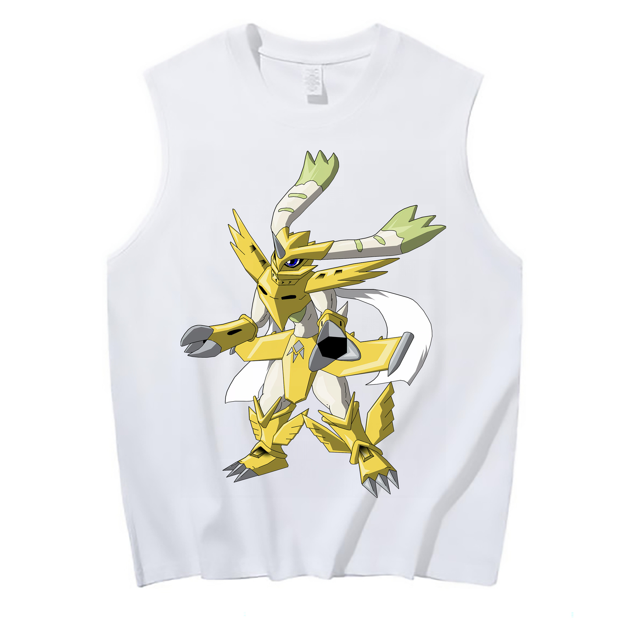 （画像用） Digimon デジタルモンスター/デジモン コットン100％タンクトップ（フロントプリント）