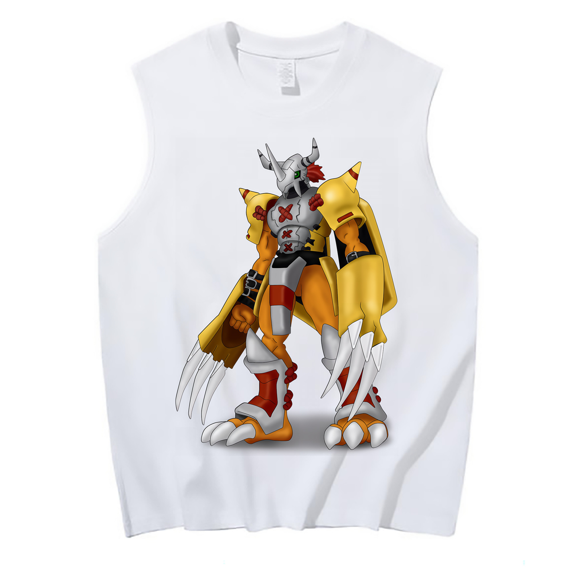 （画像用） Digimon デジタルモンスター/デジモン コットン100％タンクトップ（フロントプリント）