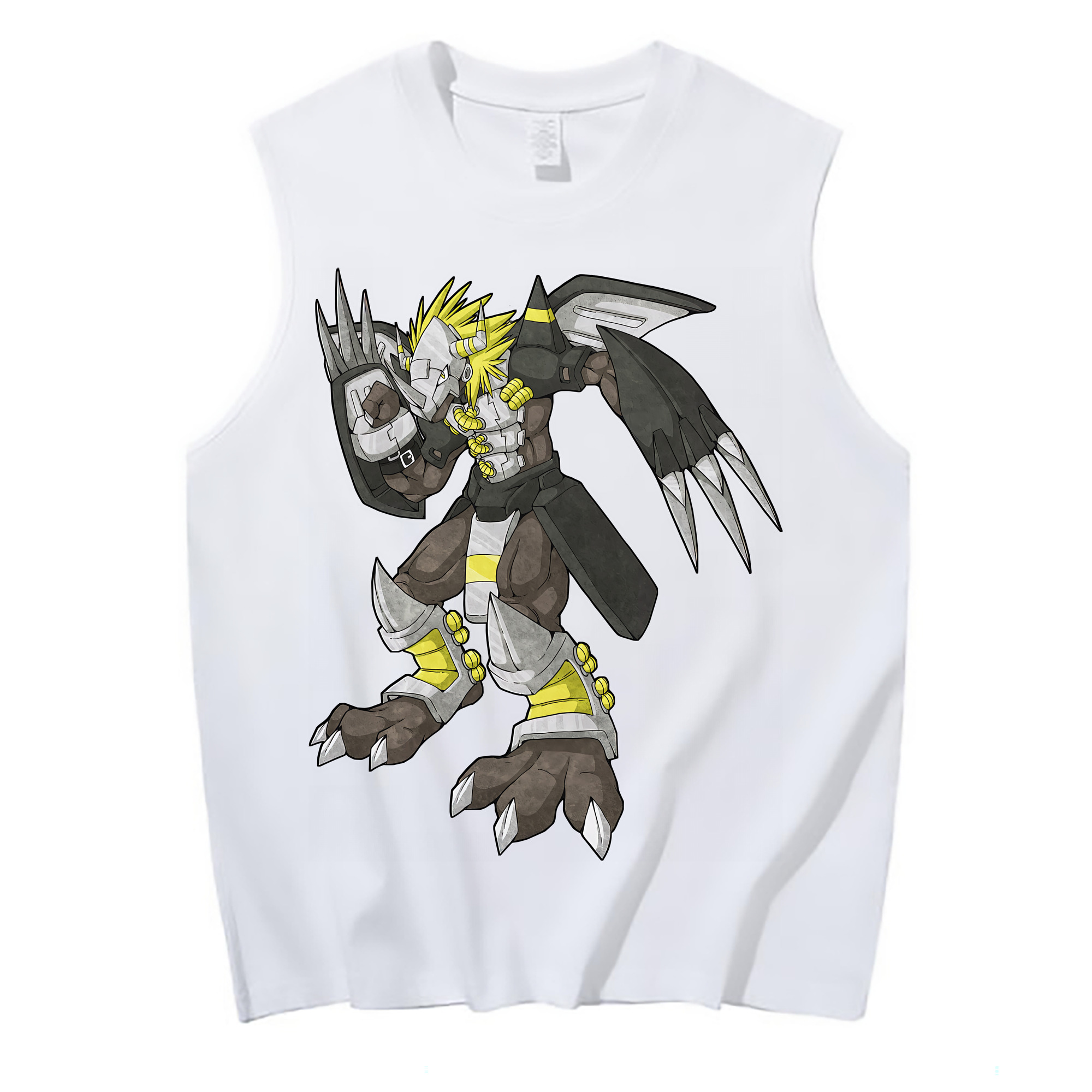 （画像用） Digimon デジタルモンスター/デジモン コットン100％タンクトップ（フロントプリント）