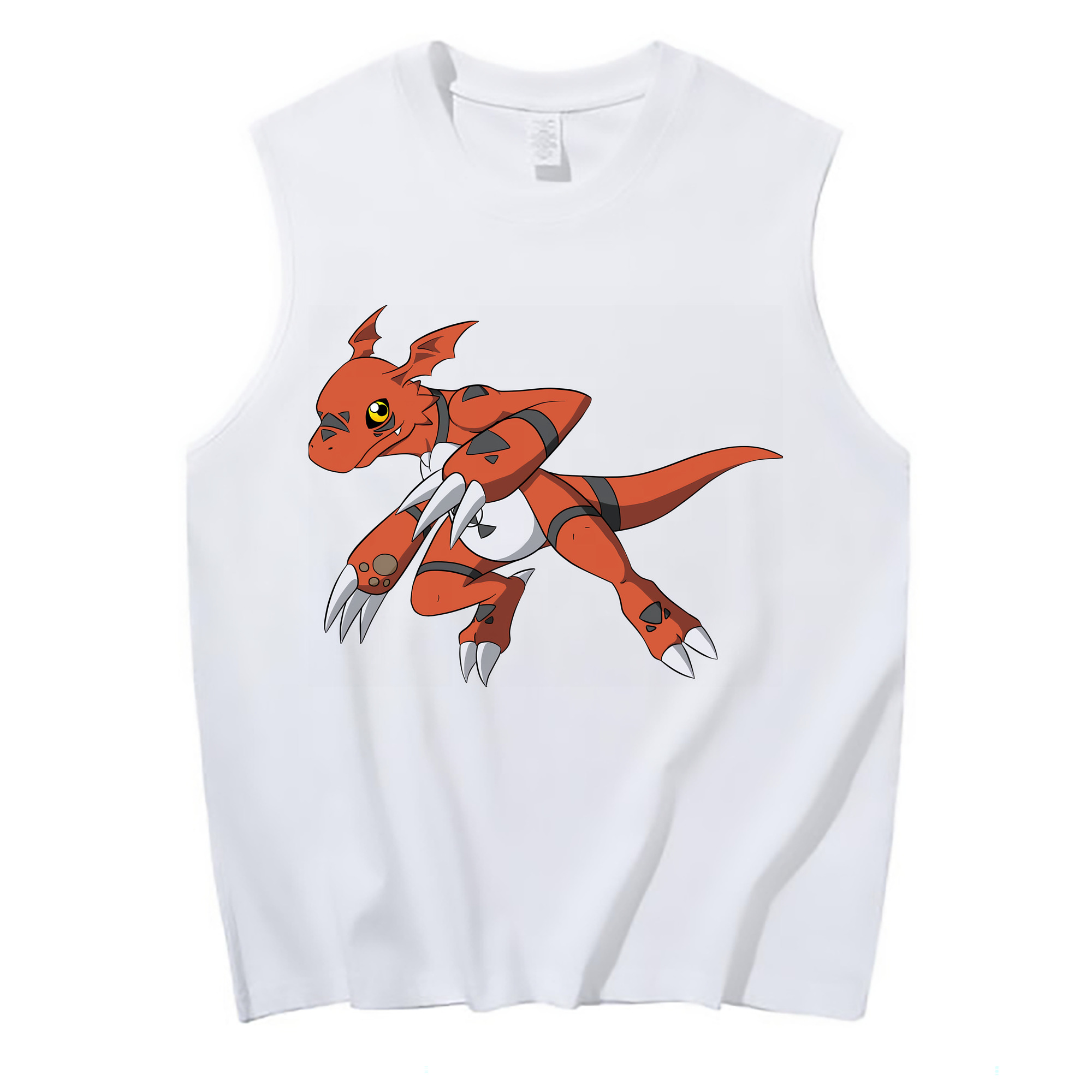 （画像用） Digimon デジタルモンスター/デジモン コットン100％タンクトップ（フロントプリント）