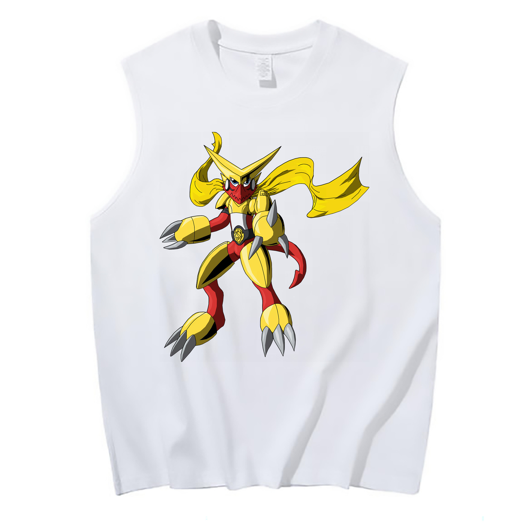 （画像用） Digimon デジタルモンスター/デジモン コットン100％タンクトップ（フロントプリント）