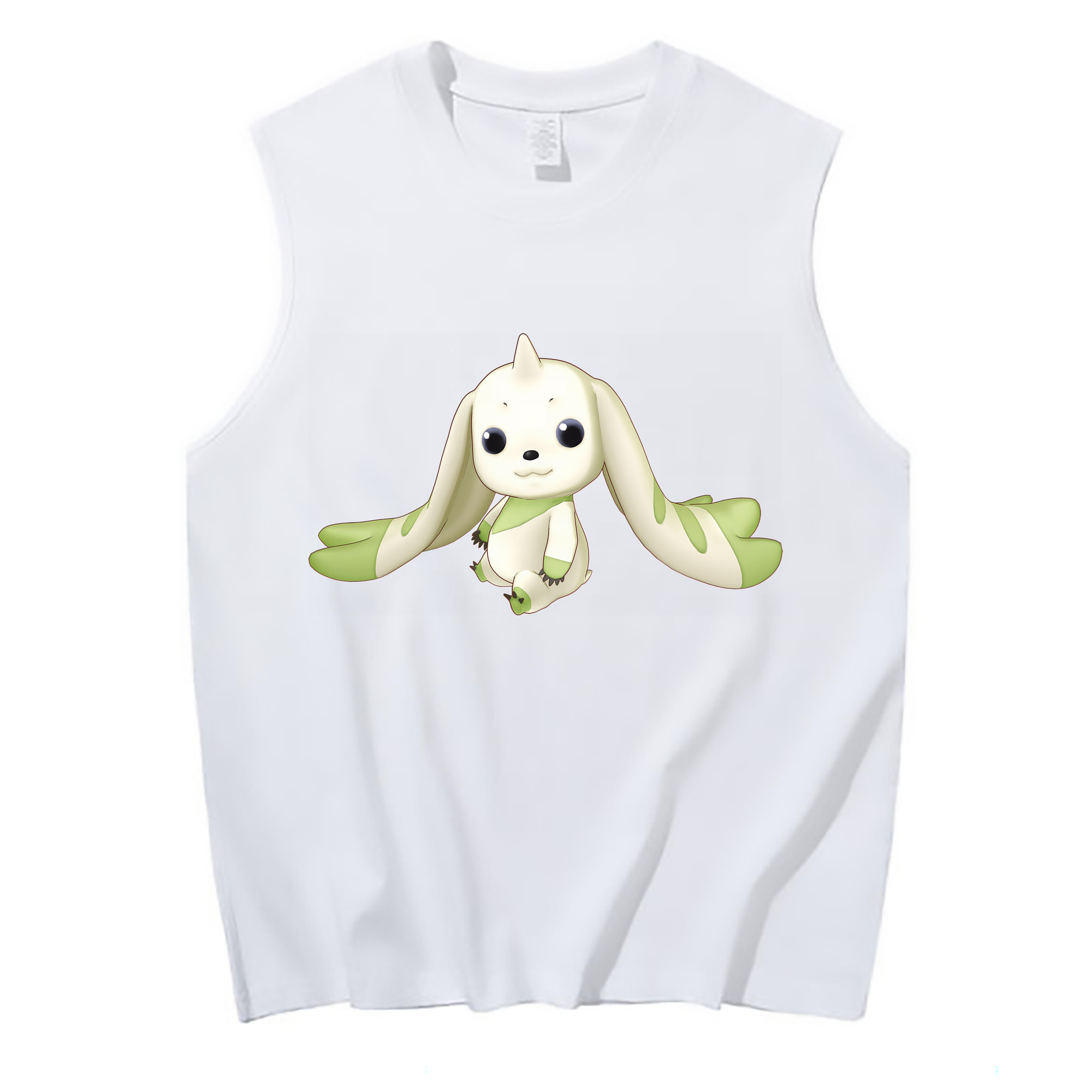（画像用） Digimon デジタルモンスター/デジモン コットン100％タンクトップ（フロントプリント）