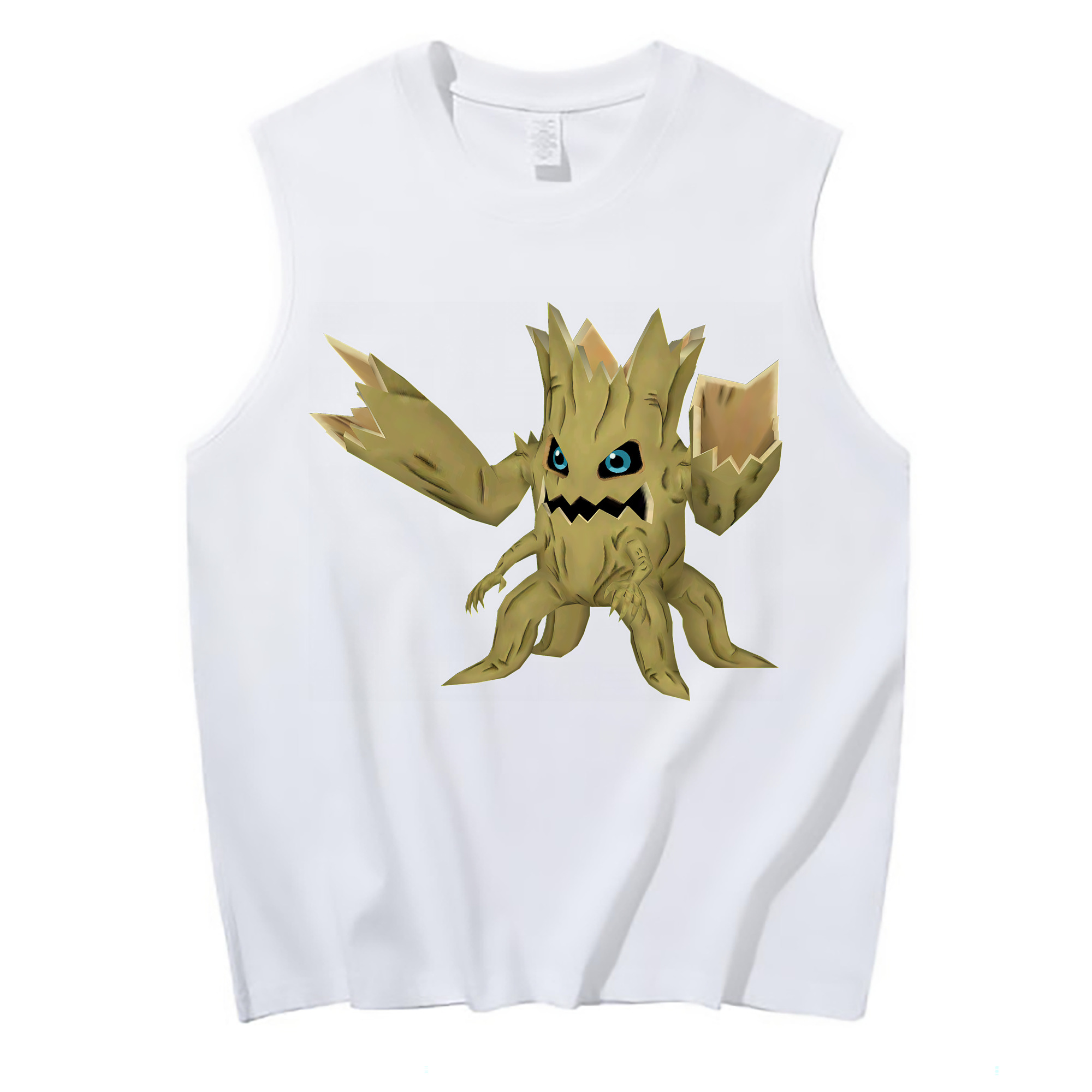 （画像用） Digimon デジタルモンスター/デジモン コットン100％タンクトップ（フロントプリント）