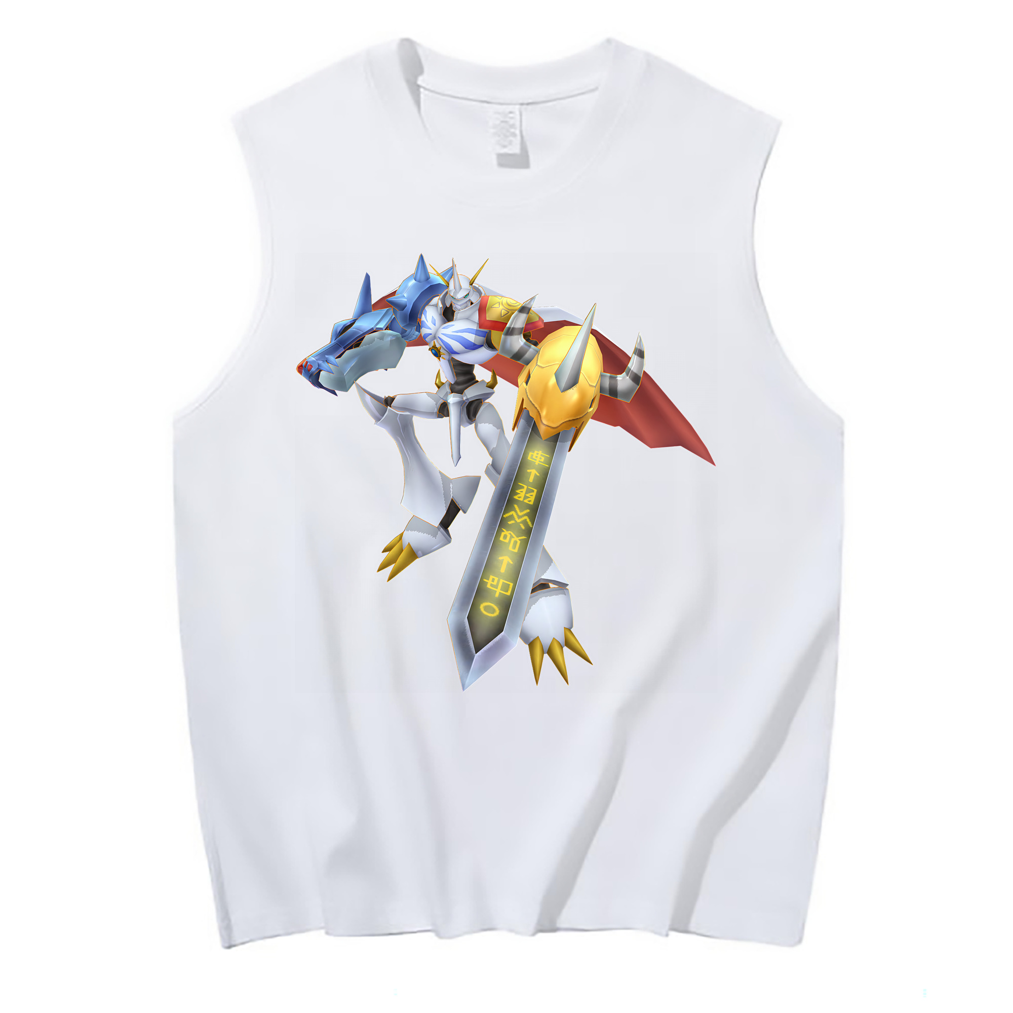 （画像用） Digimon デジタルモンスター/デジモン コットン100％タンクトップ（フロントプリント）