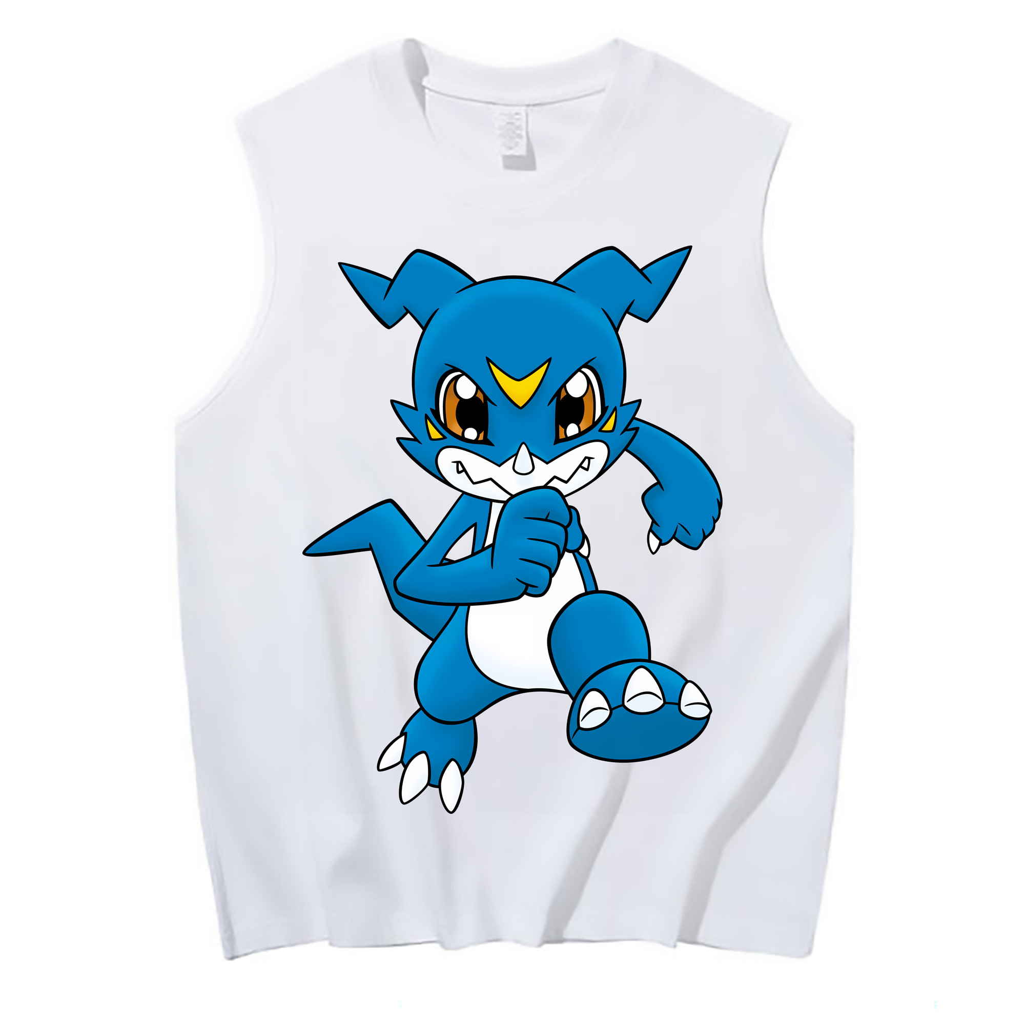 （画像用） Digimon デジタルモンスター/デジモン コットン100％タンクトップ（フロントプリント）