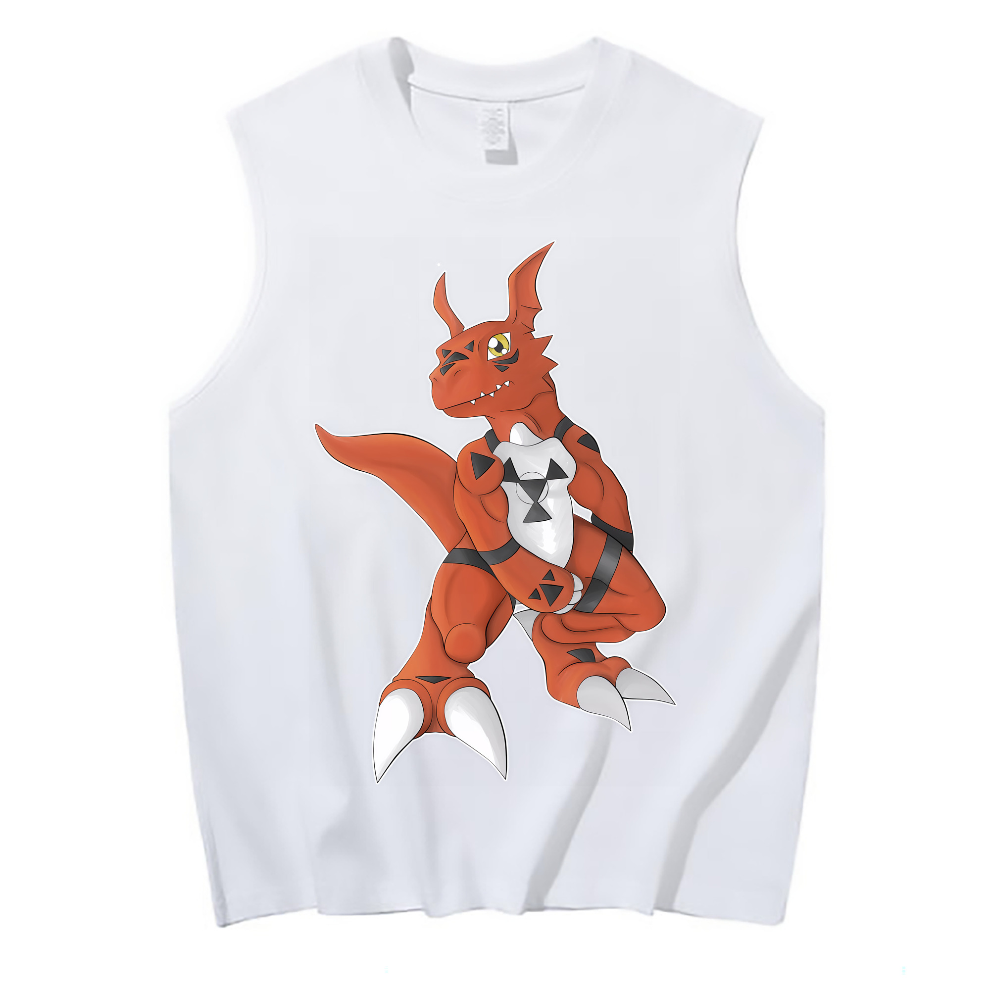 （画像用） Digimon デジタルモンスター/デジモン コットン100％タンクトップ（フロントプリント）