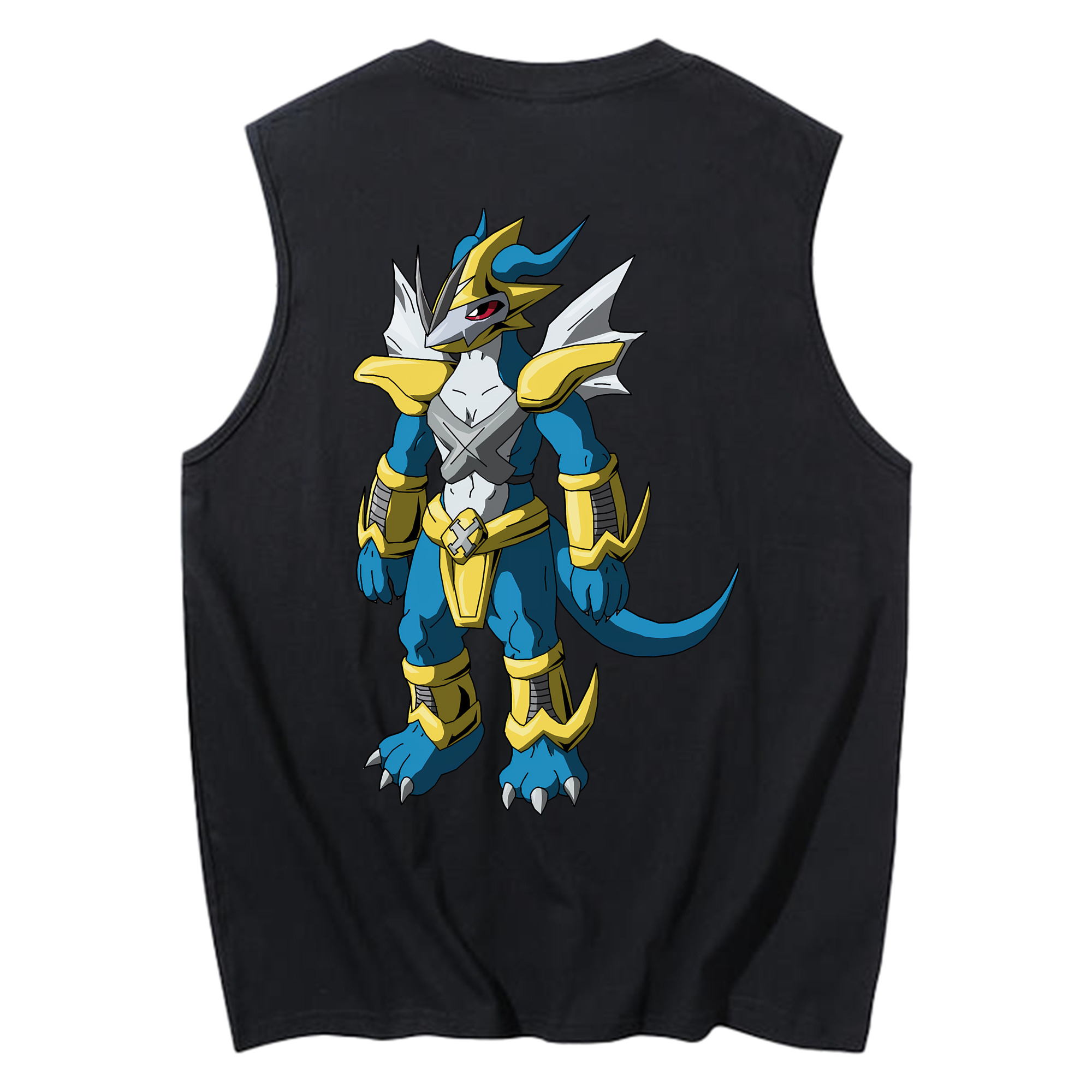 （画像用） Digimon デジタルモンスター/デジモン コットン100％タンクトップ（背面プリント）