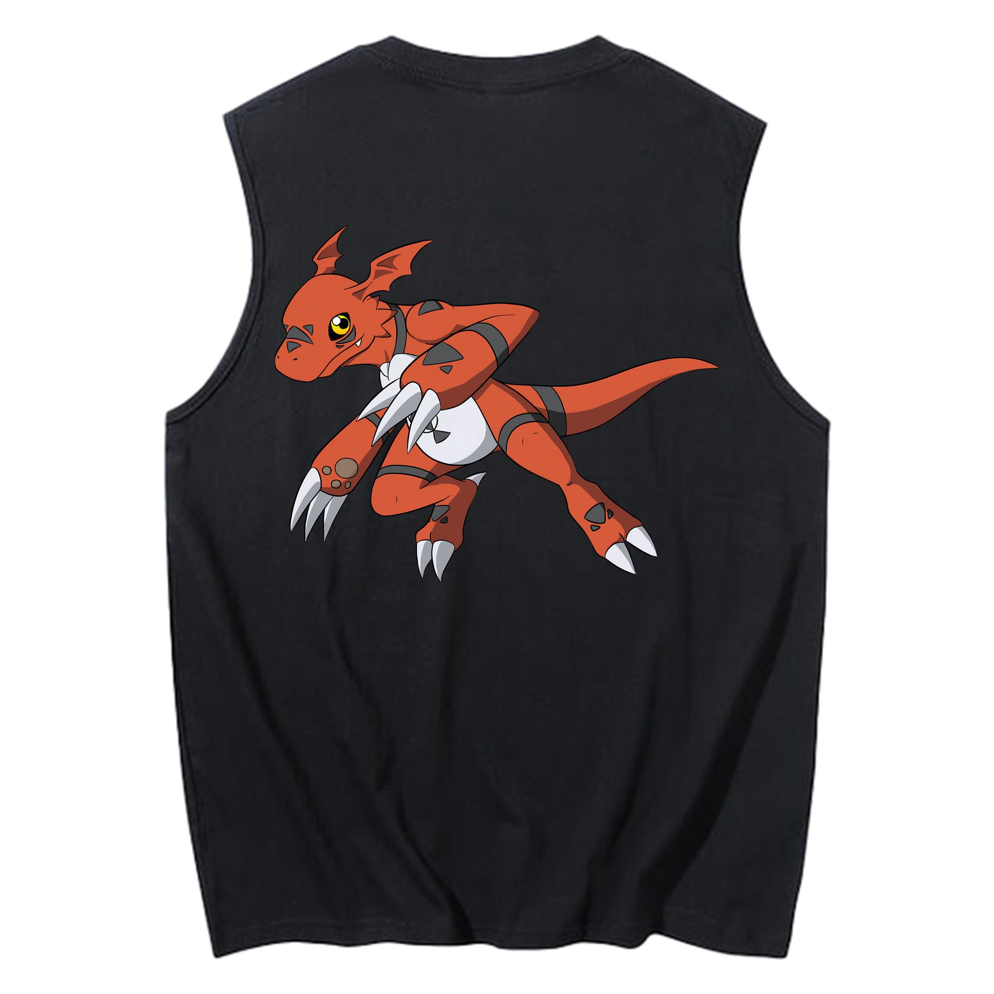 （画像用） Digimon デジタルモンスター/デジモン コットン100％タンクトップ（背面プリント）