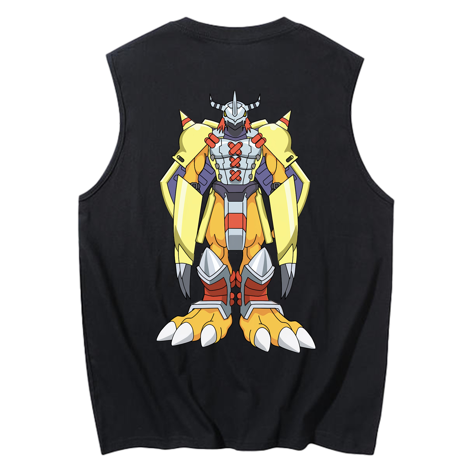 （画像用） Digimon デジタルモンスター/デジモン コットン100％タンクトップ（背面プリント）