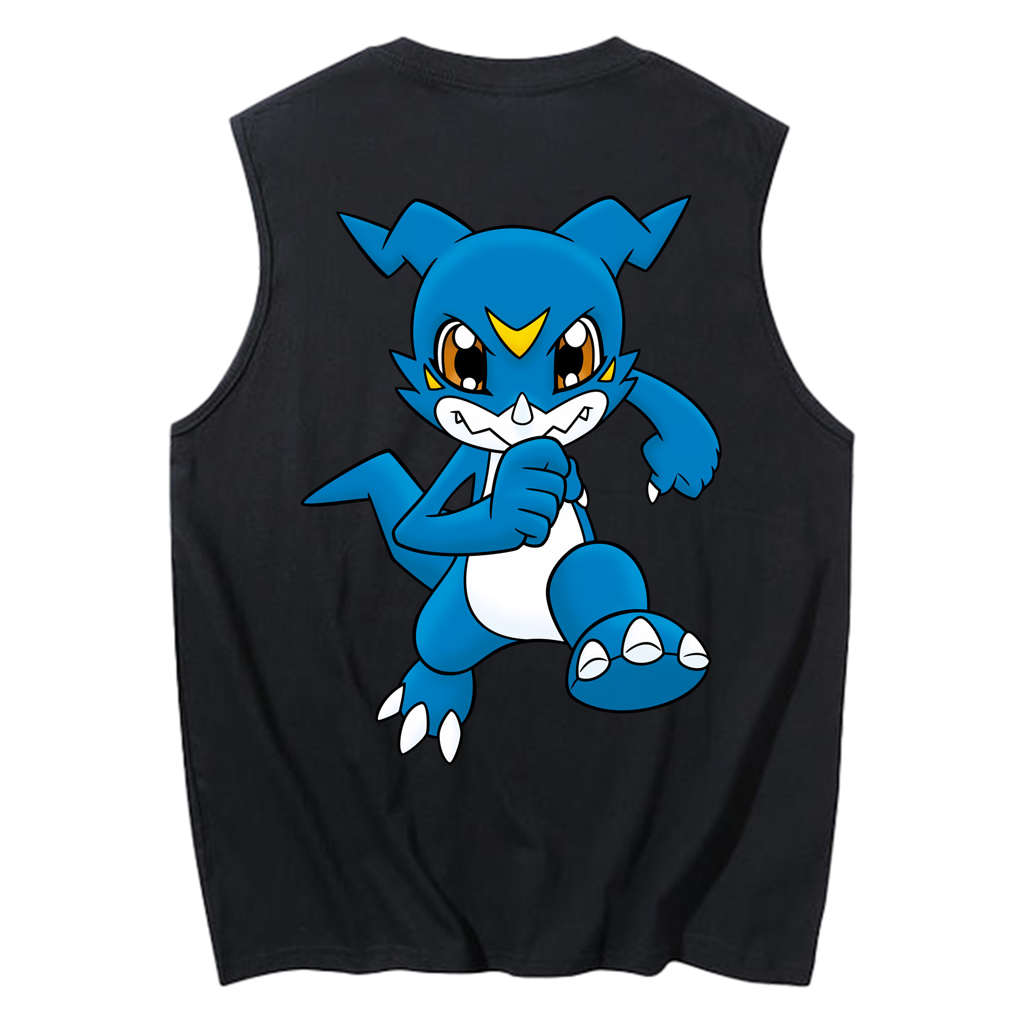 （画像用） Digimon デジタルモンスター/デジモン コットン100％タンクトップ（背面プリント）