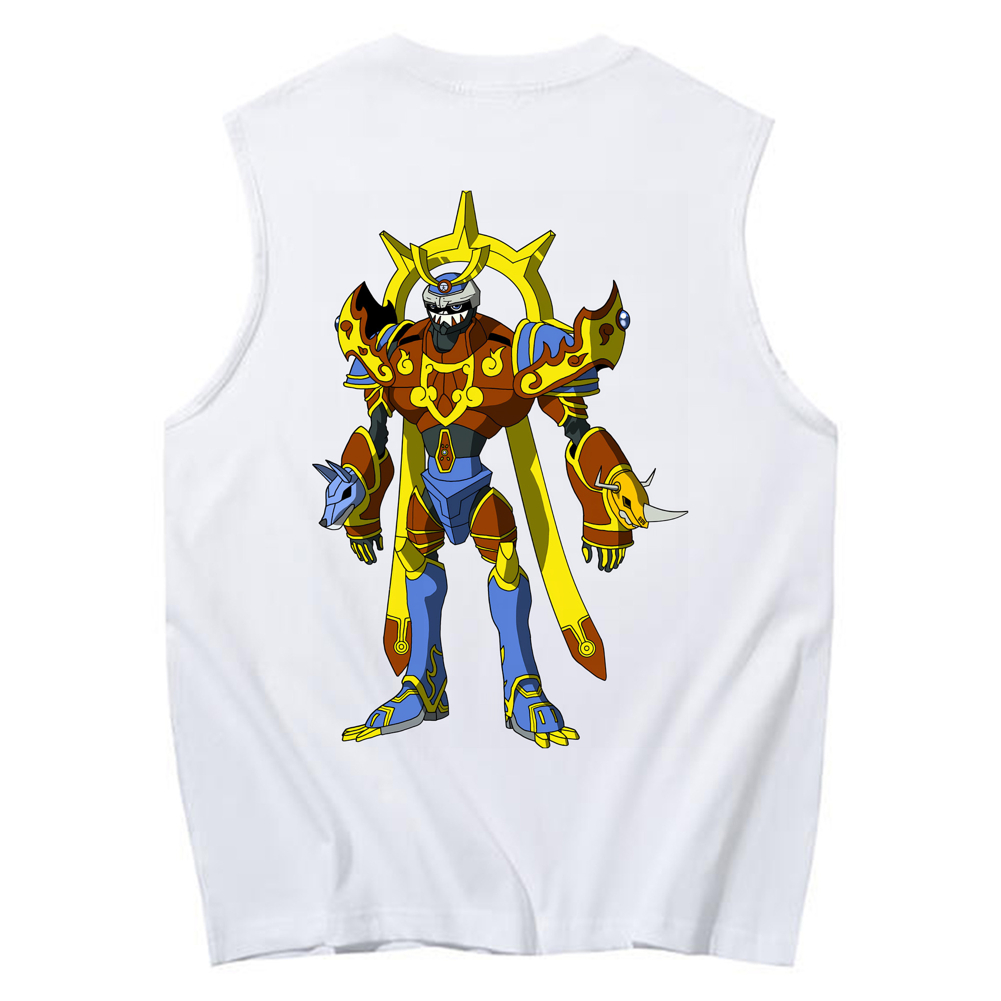 （画像用） Digimon デジタルモンスター/デジモン コットン100％タンクトップ（背面プリント）