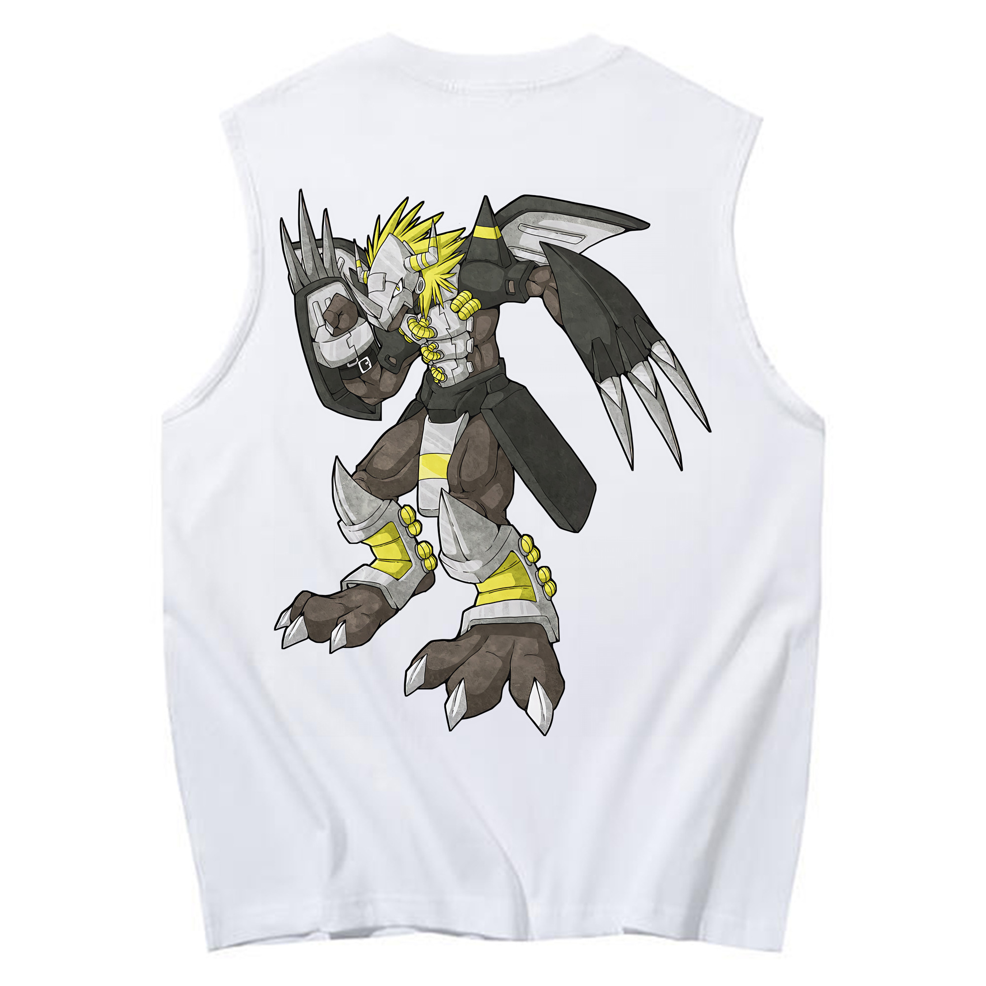 （画像用） Digimon デジタルモンスター/デジモン コットン100％タンクトップ（背面プリント）