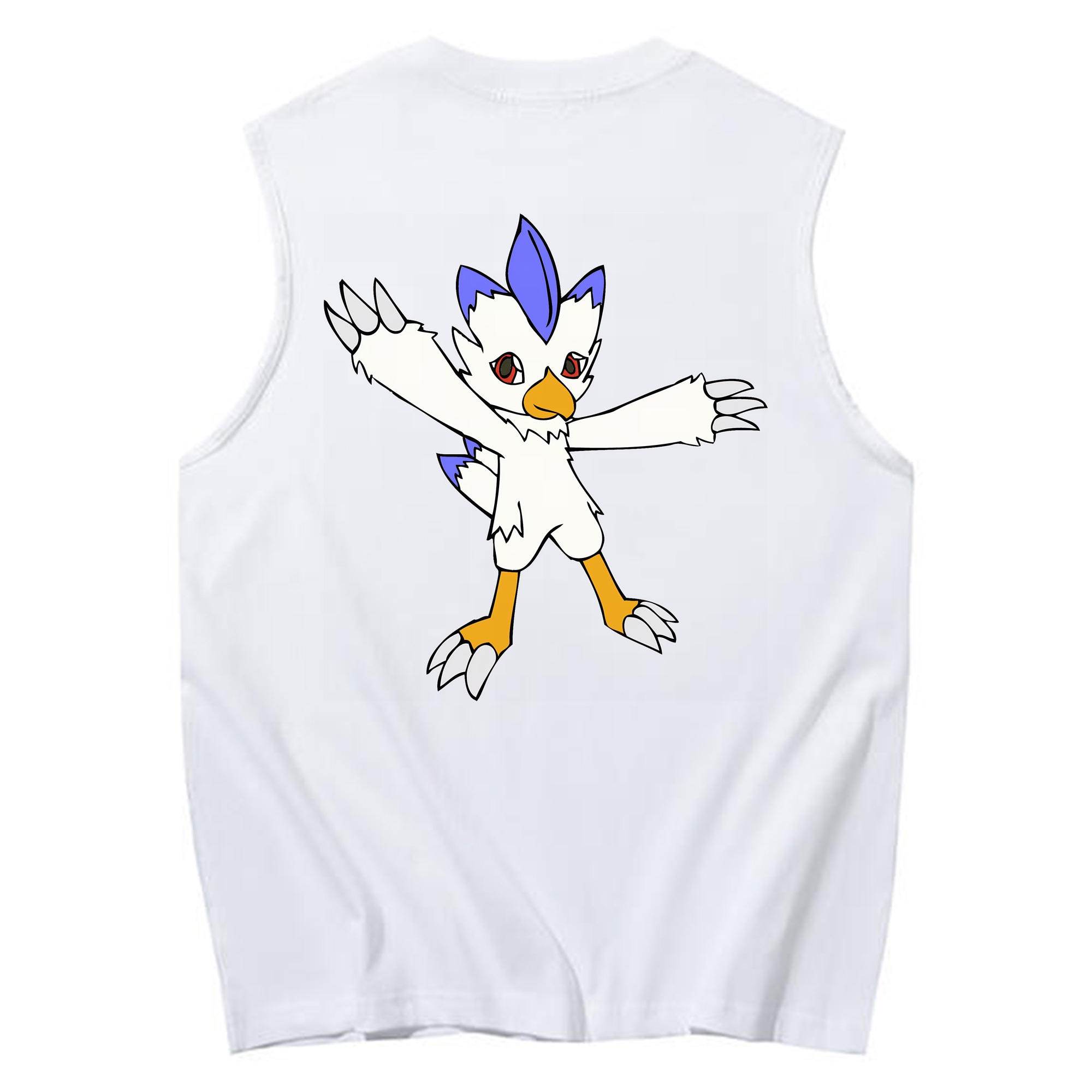 （画像用） Digimon デジタルモンスター/デジモン コットン100％タンクトップ（背面プリント）