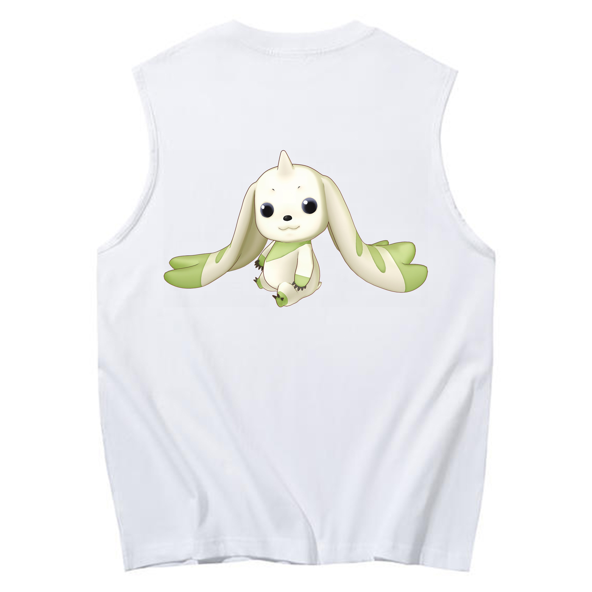 （画像用） Digimon デジタルモンスター/デジモン コットン100％タンクトップ（背面プリント）