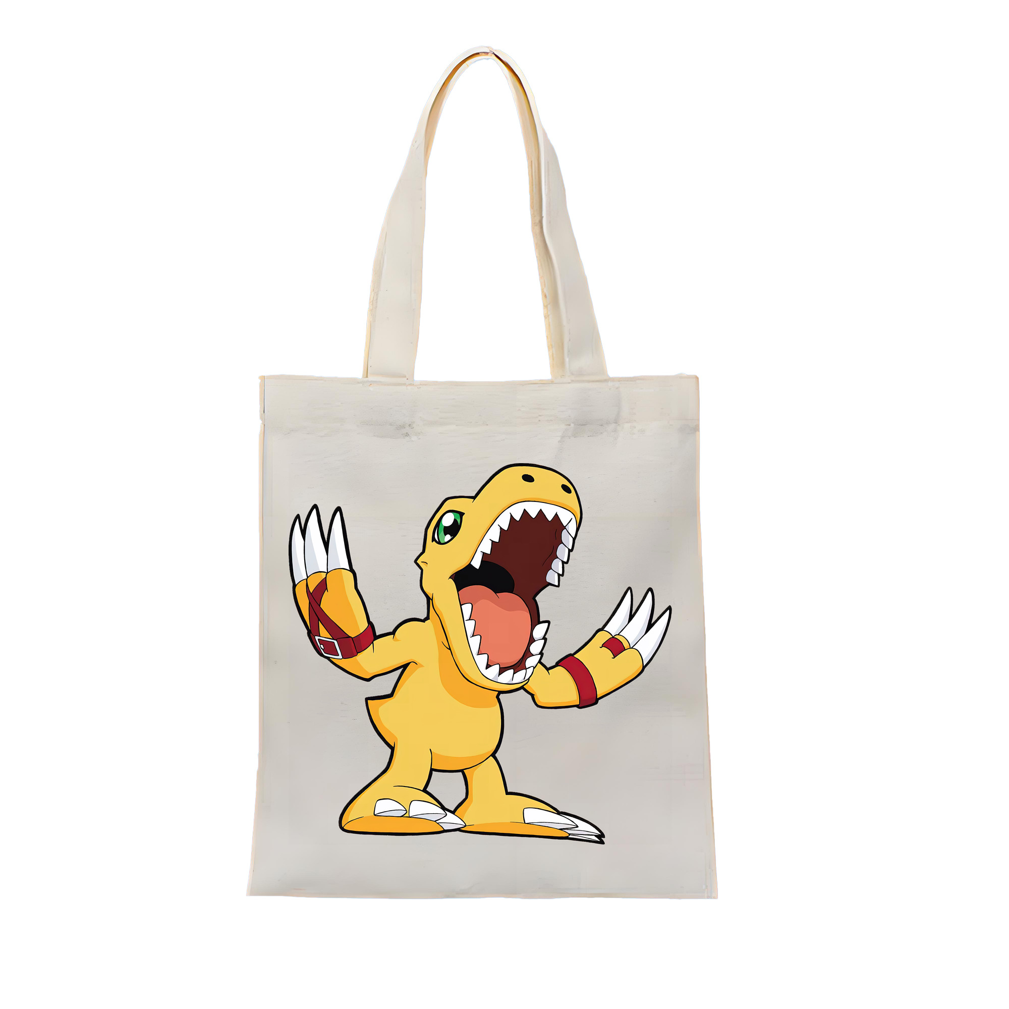 （画像用） Digimon デジタルモンスター/デジモン 縦型キャンバス生地手提げバッグ　トートバッグ