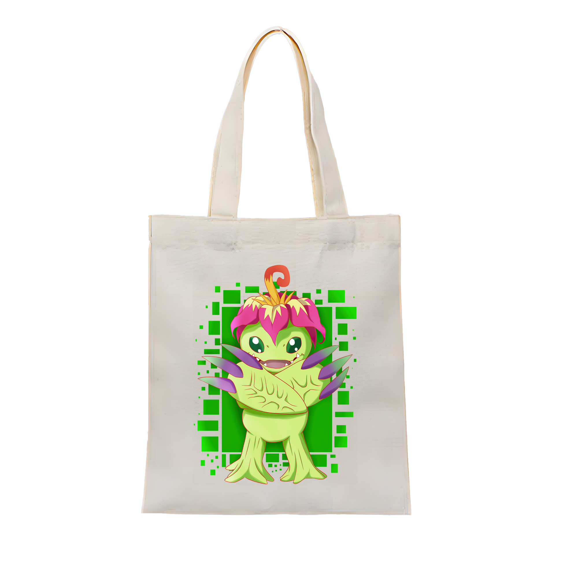 （画像用） Digimon デジタルモンスター/デジモン 縦型キャンバス生地手提げバッグ　トートバッグ