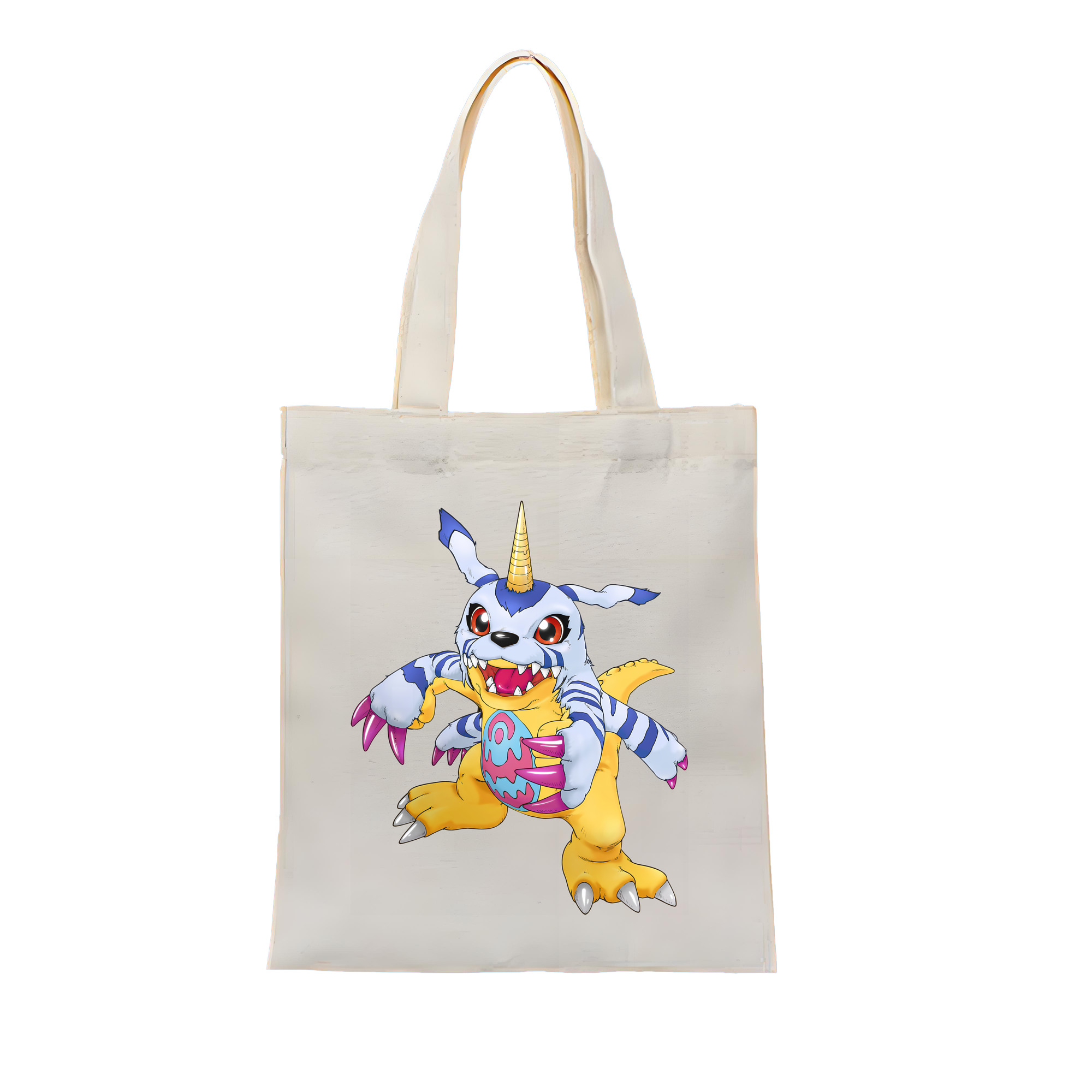 （画像用） Digimon デジタルモンスター/デジモン 縦型キャンバス生地手提げバッグ　トートバッグ