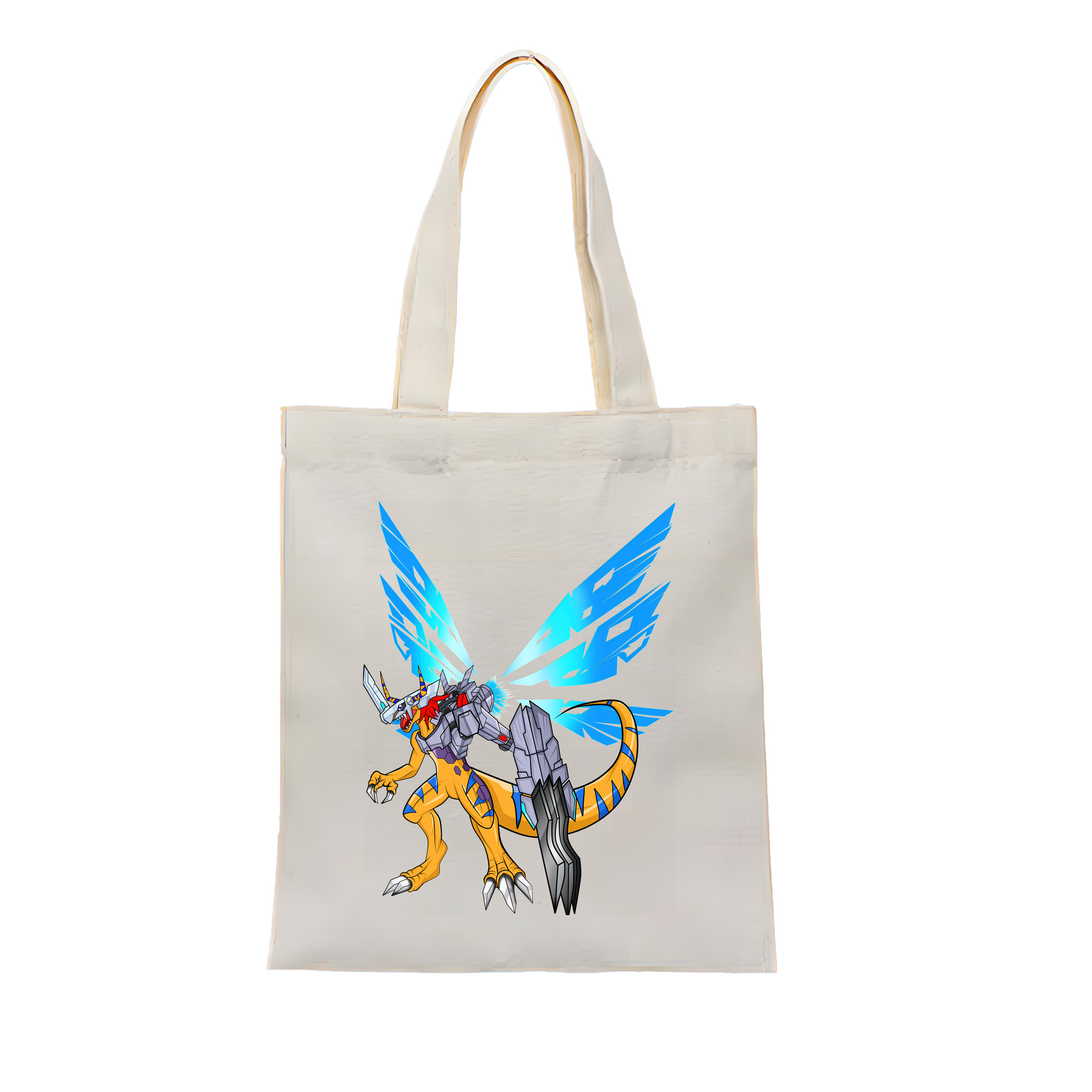 （画像用） Digimon デジタルモンスター/デジモン 縦型キャンバス生地手提げバッグ　トートバッグ