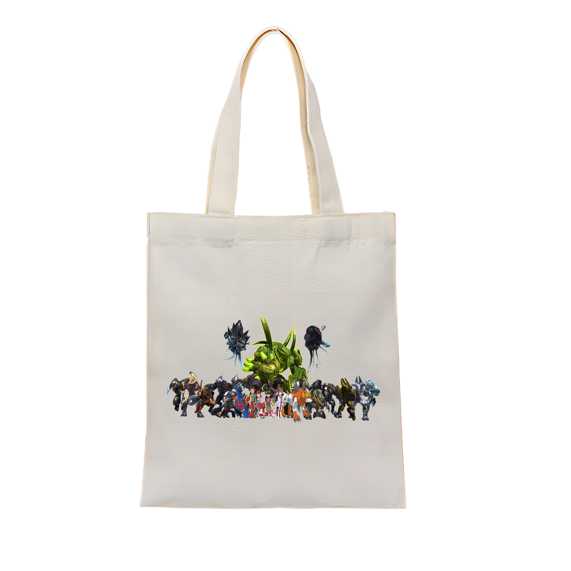 （画像用） Digimon デジタルモンスター/デジモン 縦型キャンバス生地手提げバッグ　トートバッグ