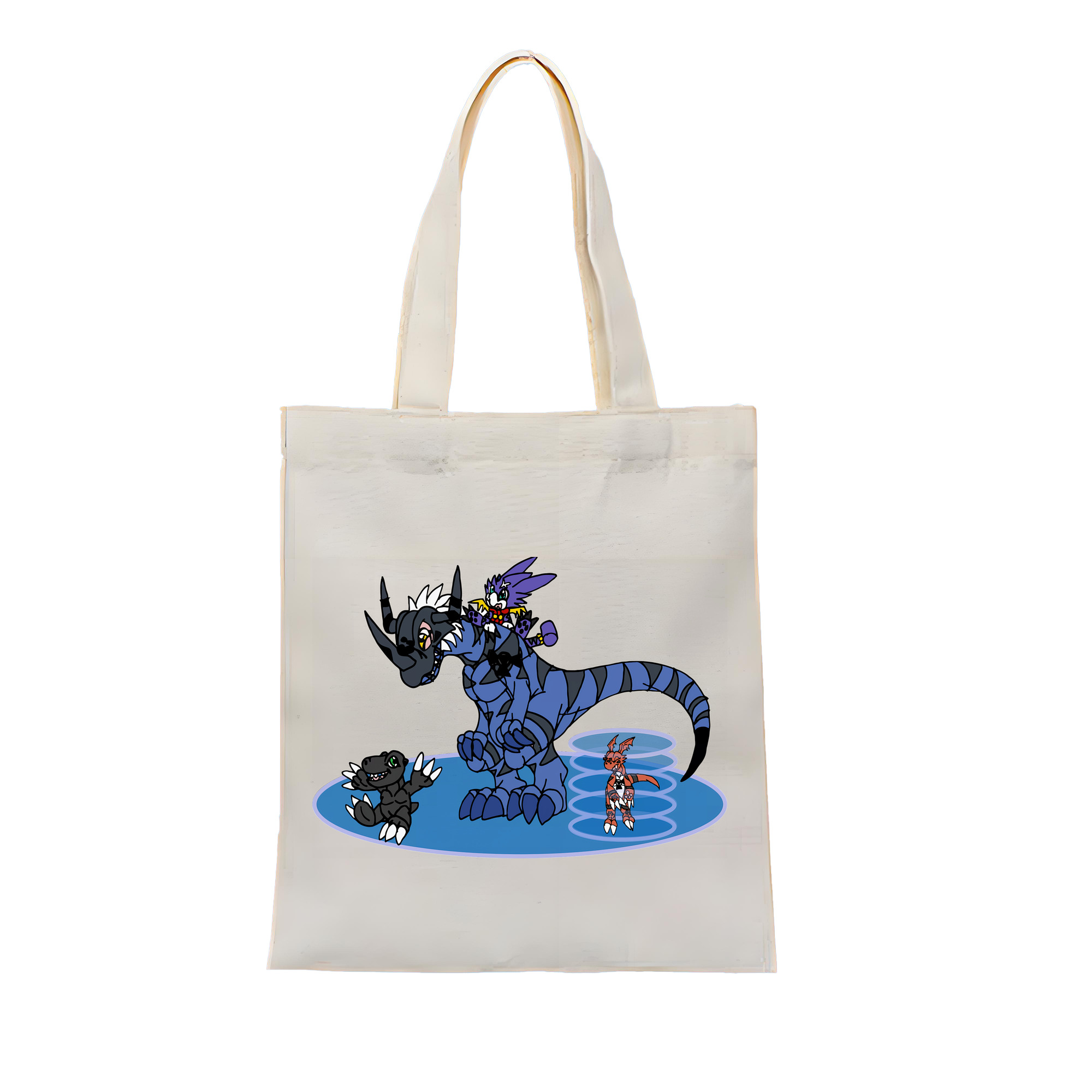 （画像用） Digimon デジタルモンスター/デジモン 縦型キャンバス生地手提げバッグ　トートバッグ