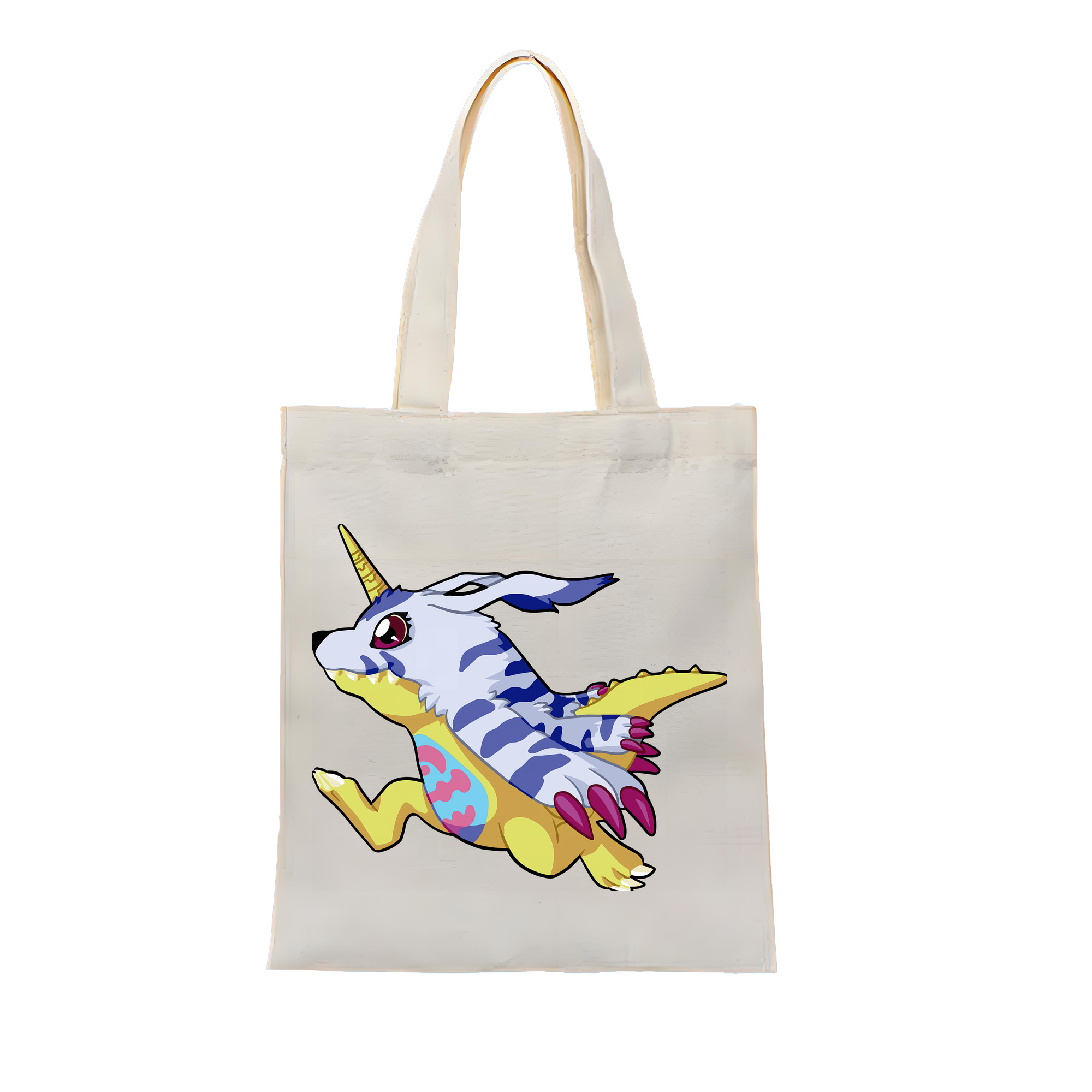 （画像用） Digimon デジタルモンスター/デジモン 縦型キャンバス生地手提げバッグ　トートバッグ