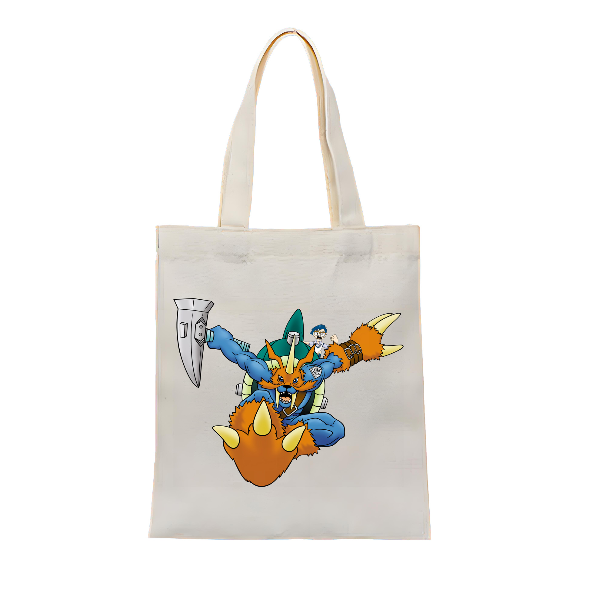 （画像用） Digimon デジタルモンスター/デジモン 縦型キャンバス生地手提げバッグ　トートバッグ