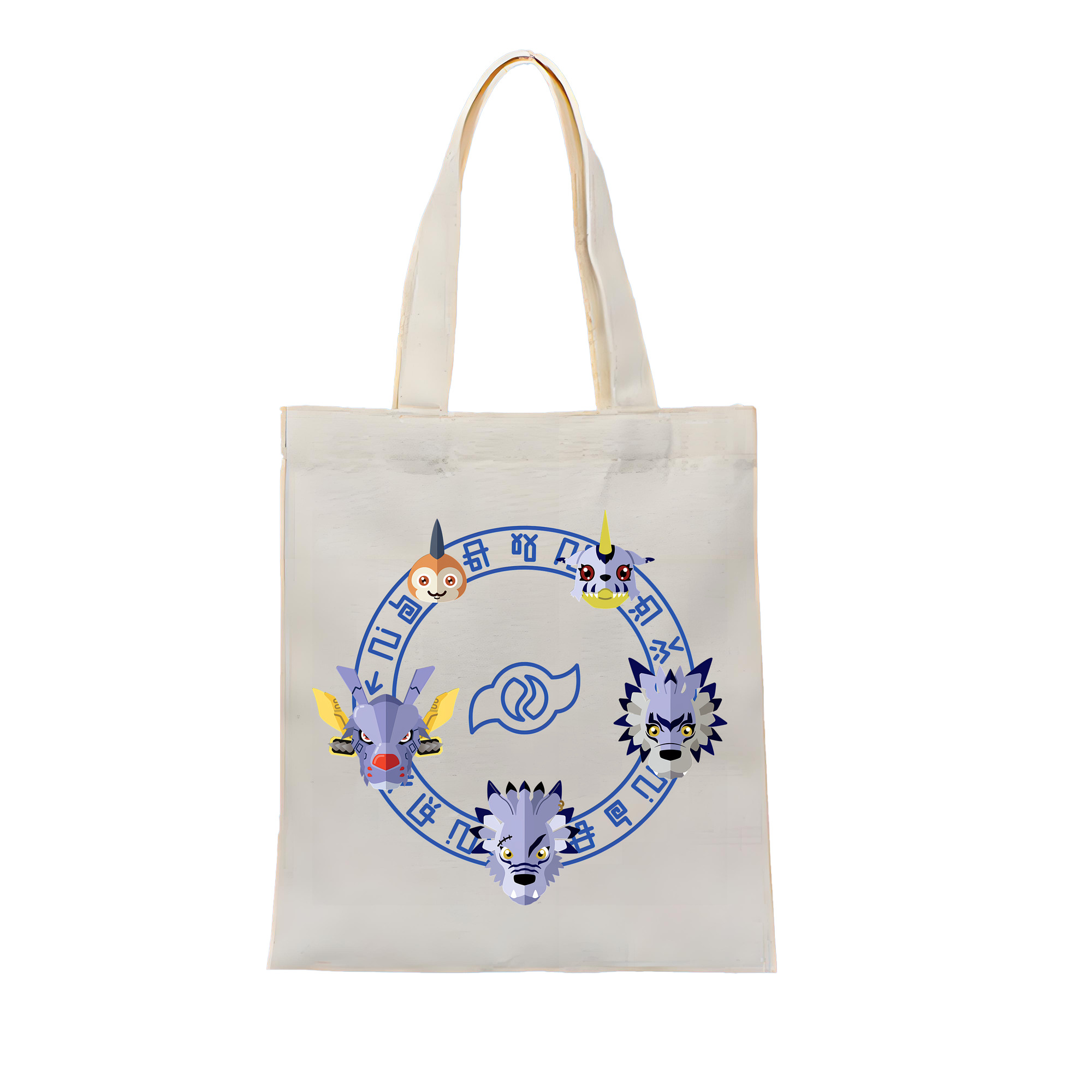 （画像用） Digimon デジタルモンスター/デジモン 縦型キャンバス生地手提げバッグ　トートバッグ
