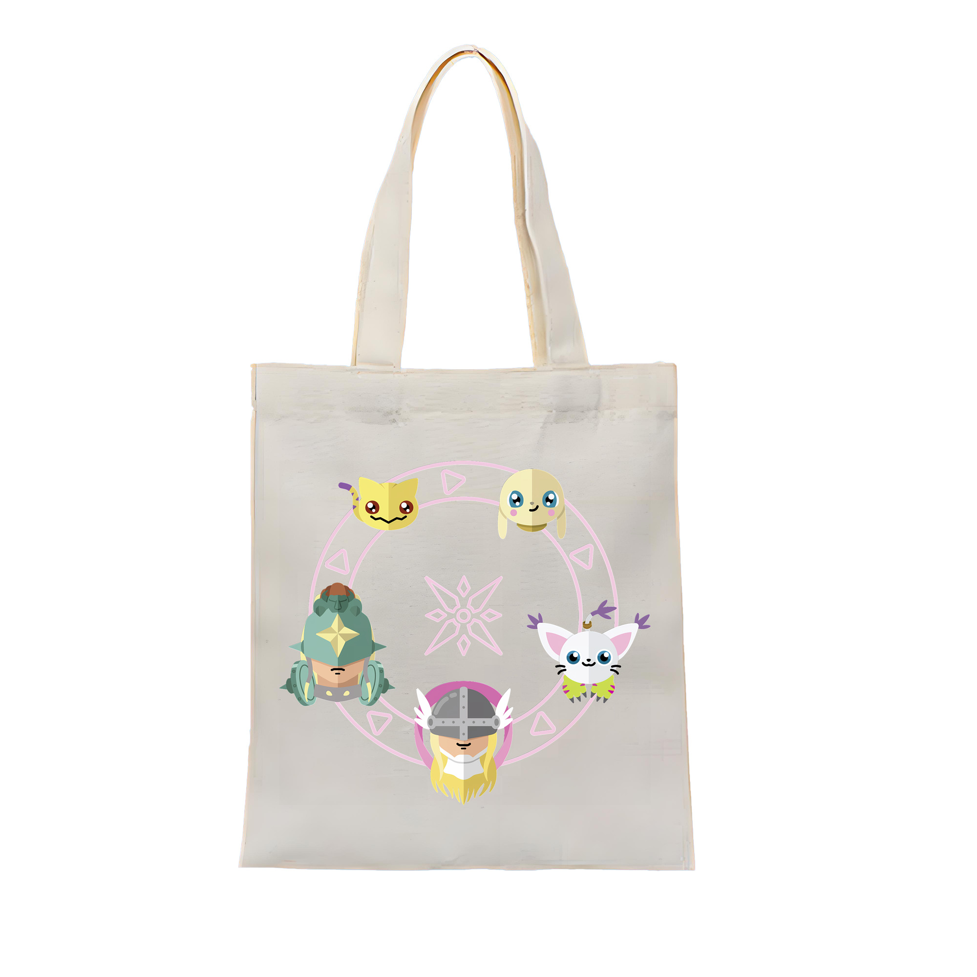（画像用） Digimon デジタルモンスター/デジモン 縦型キャンバス生地手提げバッグ　トートバッグ