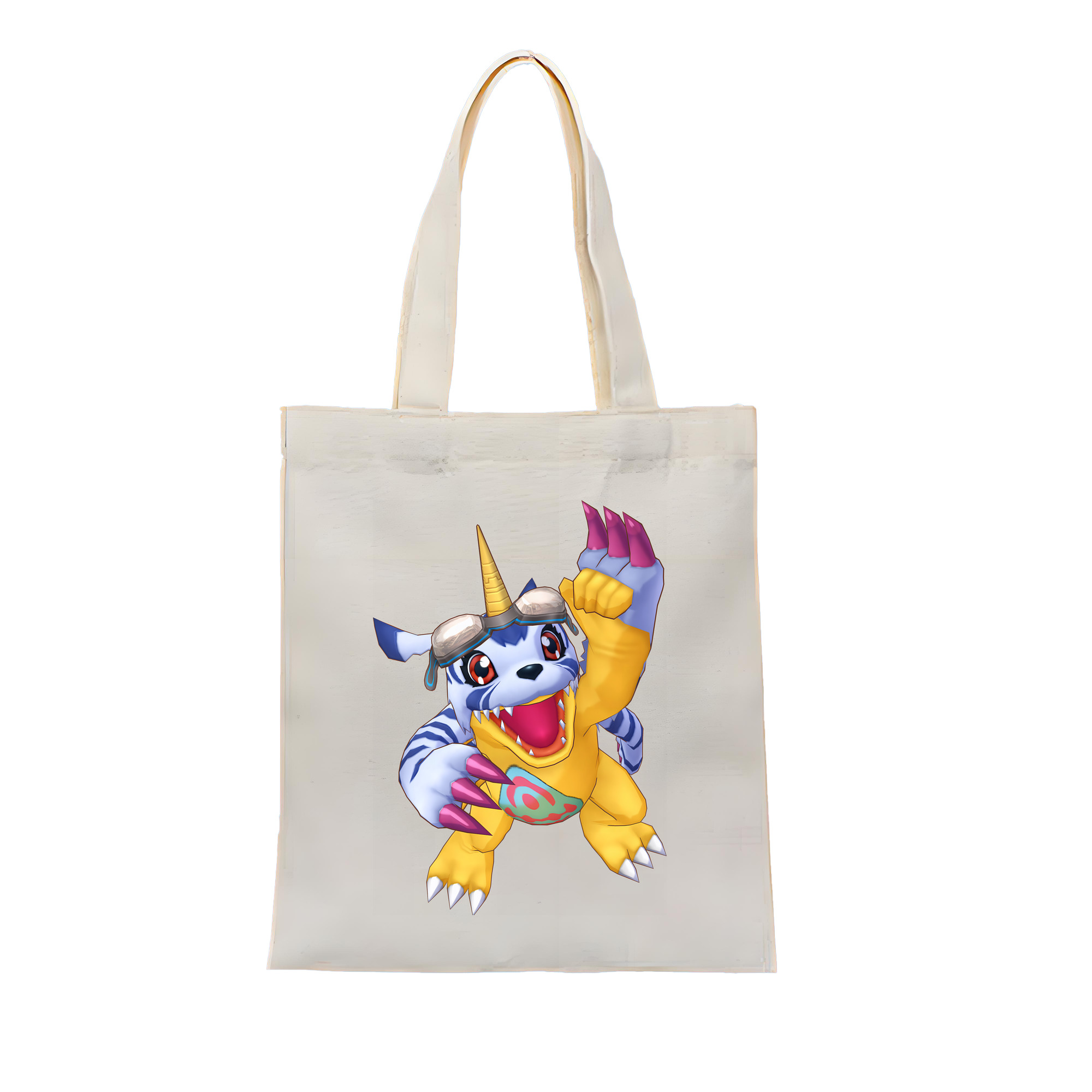 （画像用） Digimon デジタルモンスター/デジモン 縦型キャンバス生地手提げバッグ　トートバッグ