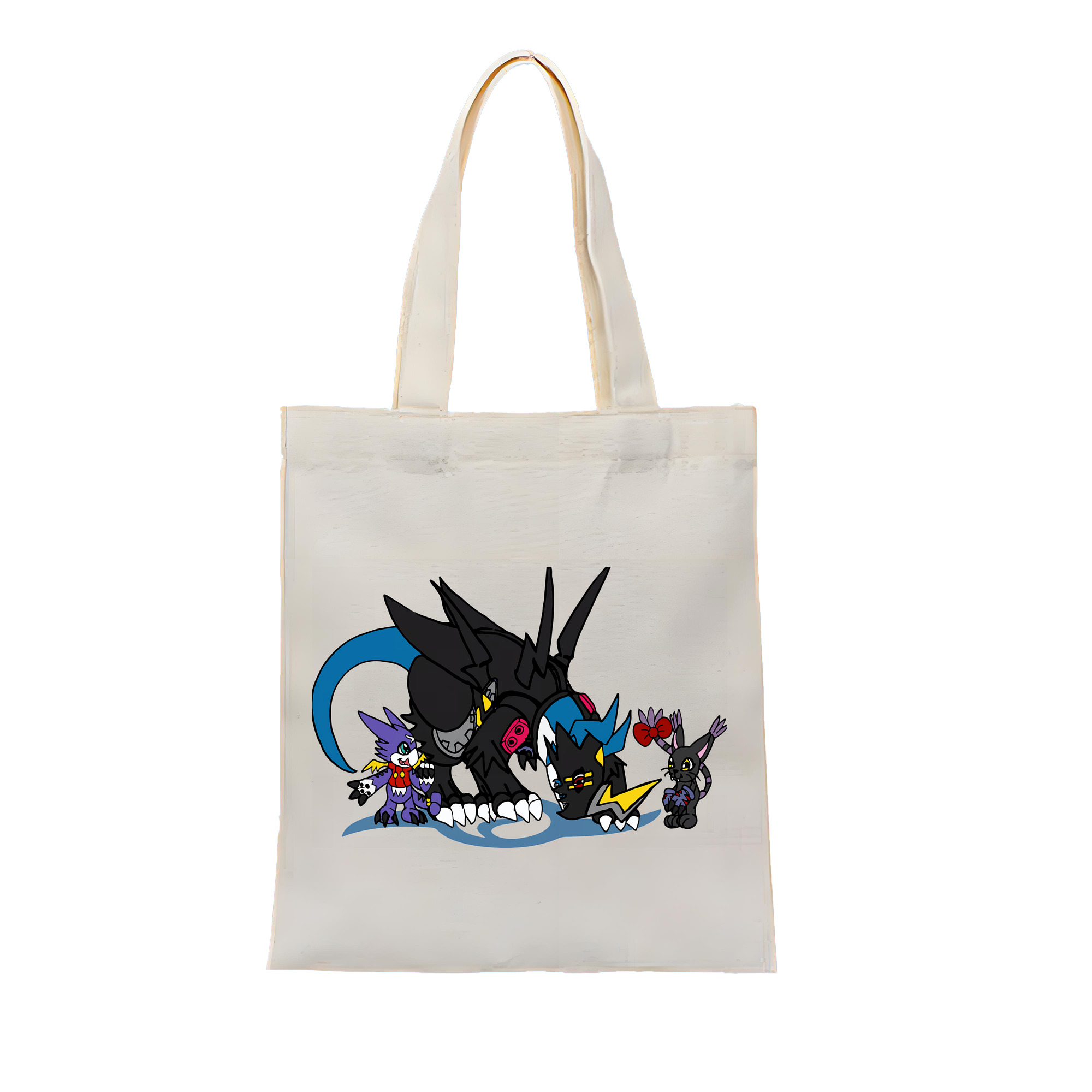 （画像用） Digimon デジタルモンスター/デジモン 縦型キャンバス生地手提げバッグ　トートバッグ
