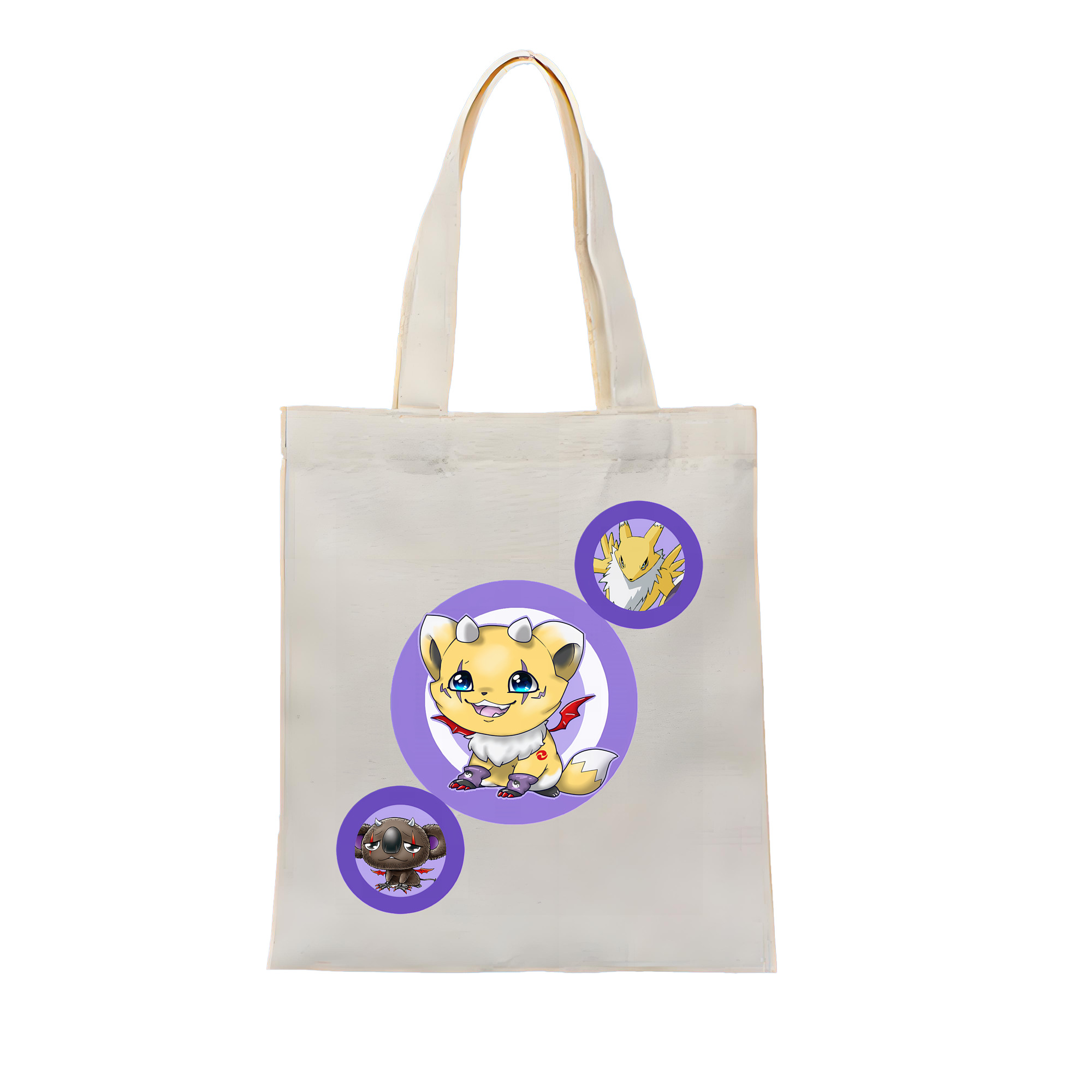 （画像用） Digimon デジタルモンスター/デジモン 縦型キャンバス生地手提げバッグ　トートバッグ