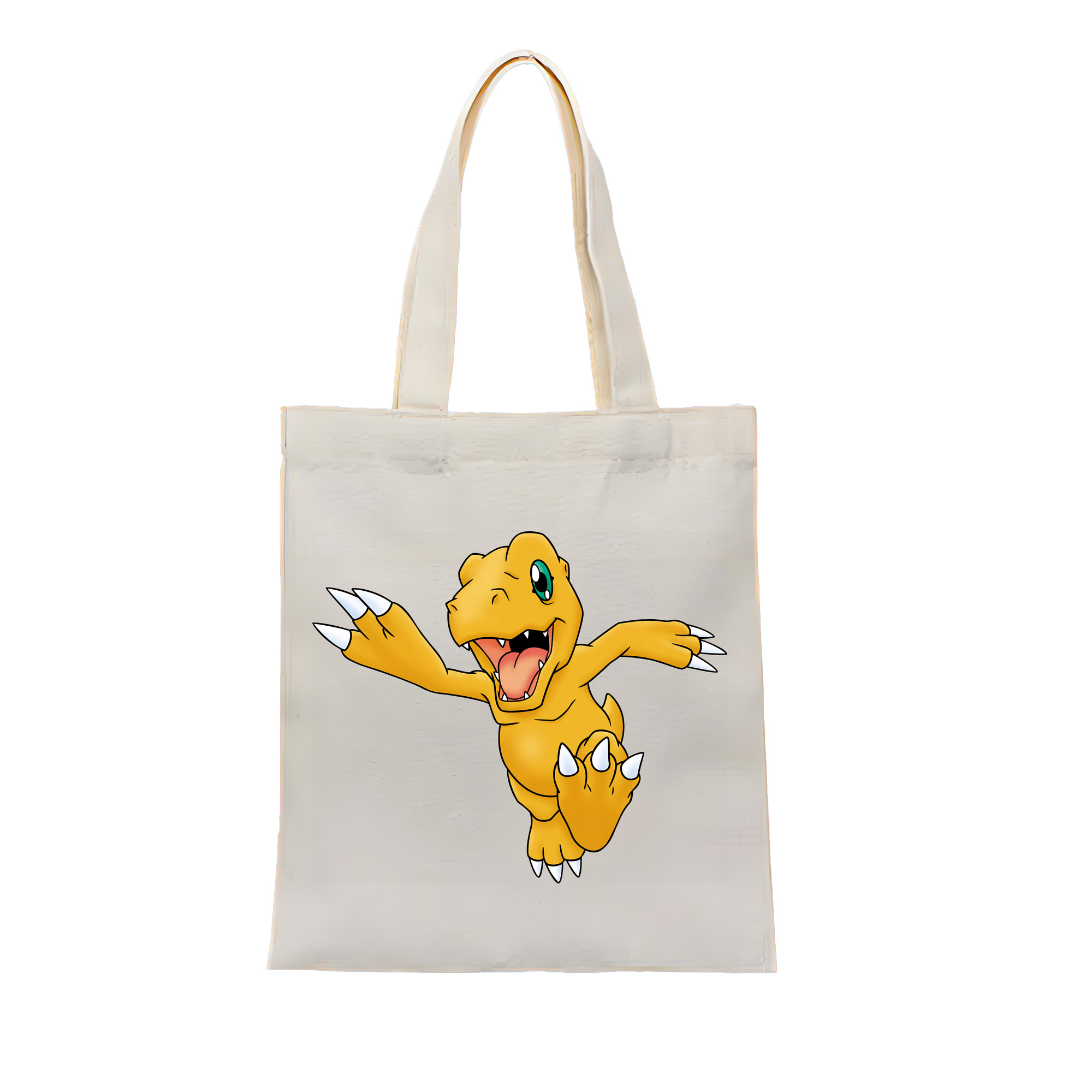 （画像用） Digimon デジタルモンスター/デジモン 縦型キャンバス生地手提げバッグ　トートバッグ