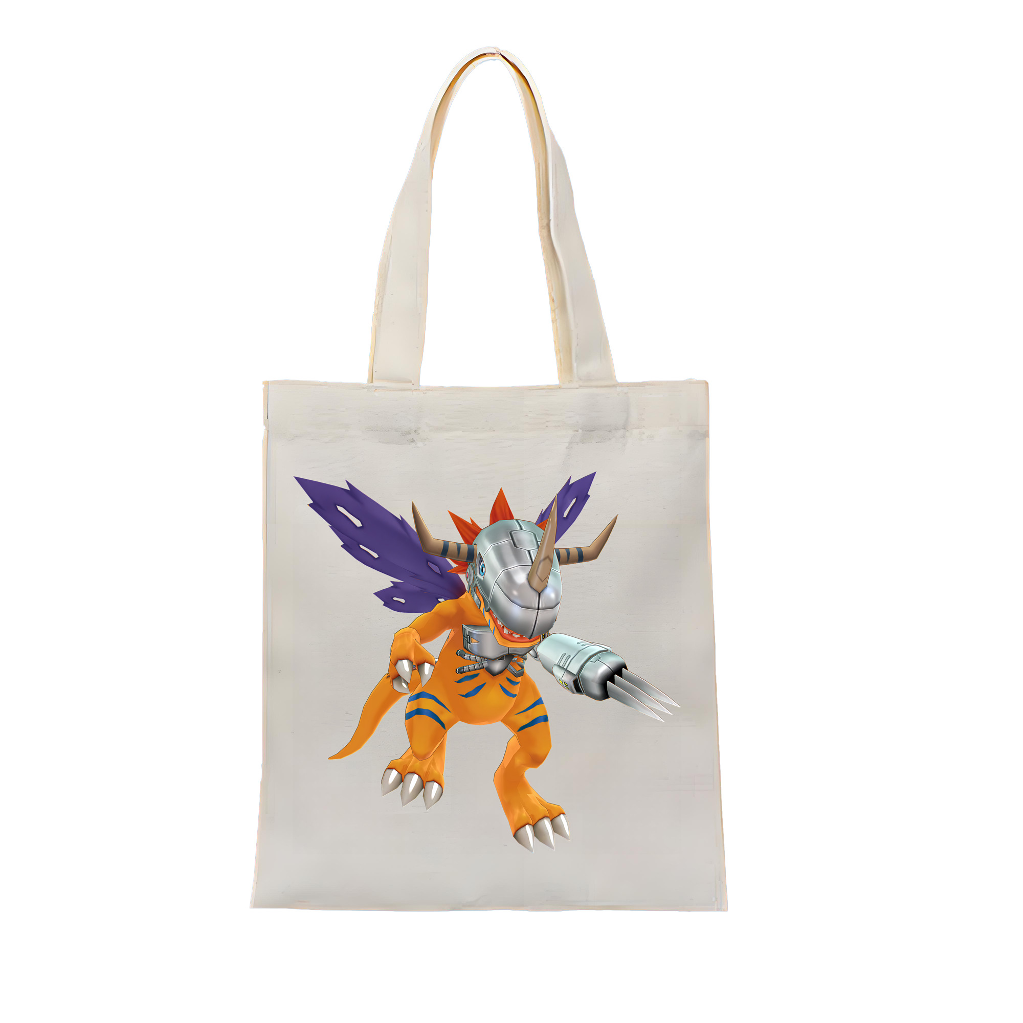 （画像用） Digimon デジタルモンスター/デジモン 縦型キャンバス生地手提げバッグ　トートバッグ
