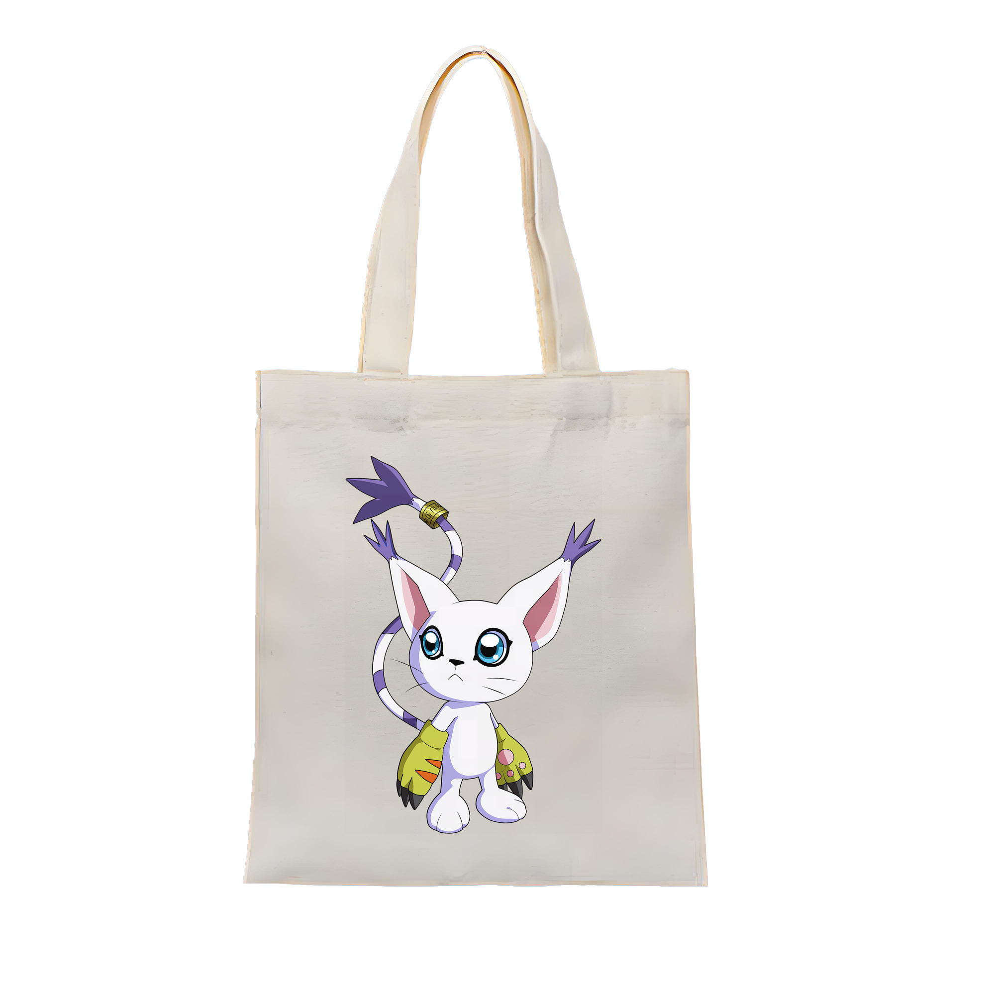 （画像用） Digimon デジタルモンスター/デジモン 縦型キャンバス生地手提げバッグ　トートバッグ